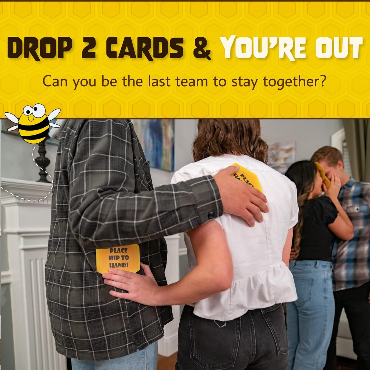 Squirrel Products Funny Hunny, The Zany Physical Challenge Party Game for Adults or Kids, Stretch & Twist Your Body to Collect Cards and Win