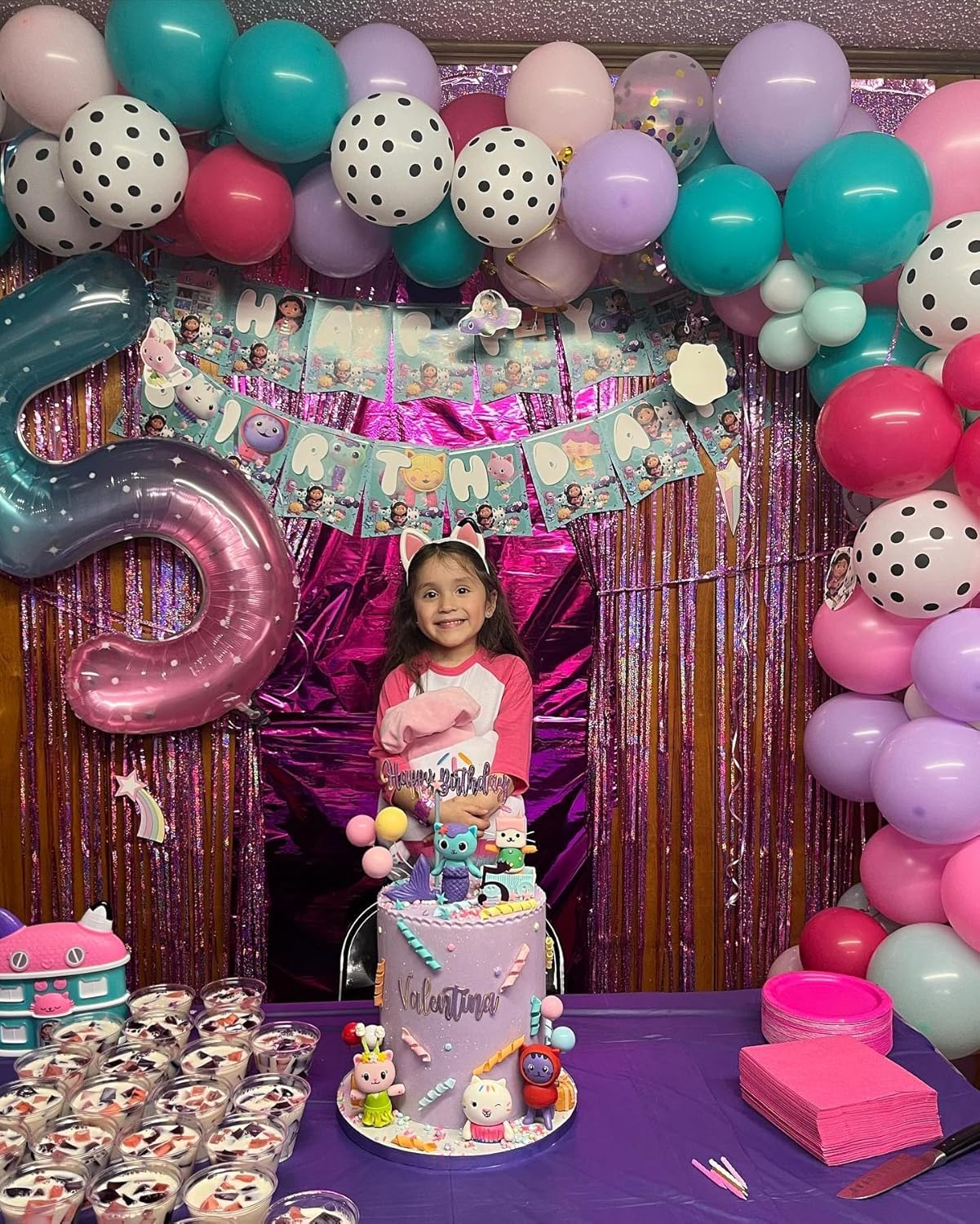 Starry Sky 6 Balloon, Number Balloons 40 Inch, 6th Balloons for Birthday Decorations, Starry Sky Party Supplies 6 Birthday Balloon, Number 6 Balloon