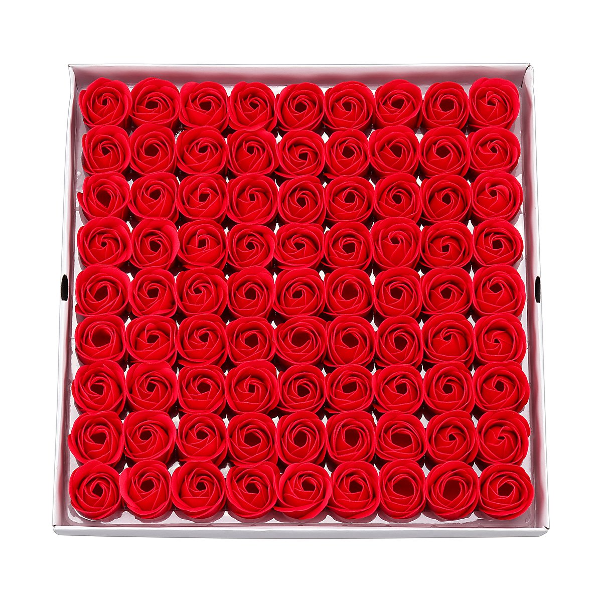 Weiye 81PCS Rose Flower Soap - Flora Scented, Plant Essential Oil, for Special Occasions