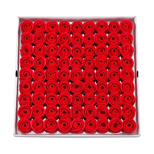 Weiye 81PCS Rose Flower Soap - Flora Scented, Plant Essential Oil, for Special Occasions