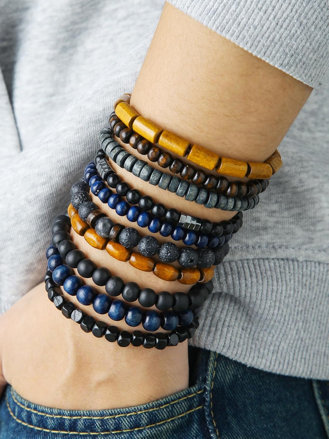 Friendship Bracelets Boho Stackable Bracelets for Women Surfer Heishi Clay Bead Bracelets Stretch Preppy Bracelets Colorful Boho Bracelets for Women