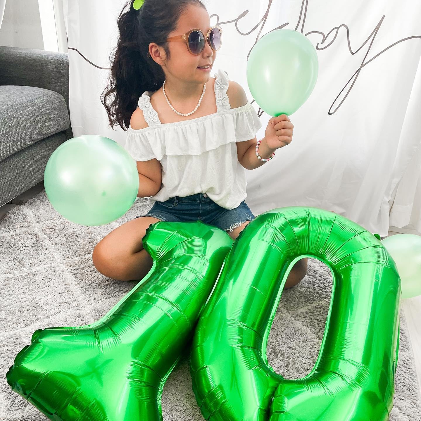 Green 5 Balloon, Number Balloons 40 Inch, 5th Birthday Balloon Decorations, Green Party Supplies, 5 Number Balloons, Number 5 Balloon, Games Theme Birthday Decorations