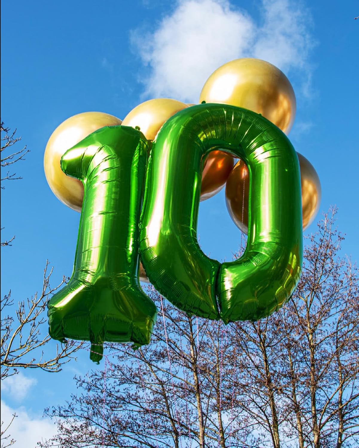 Green Number 20 Balloon 40 inch, 20 Number Balloons, 20th Green Birthday Decorations, 20 Year Old Girls Boys Party Supplies, St. Patrick's Day Games Theme Birthday Decorations