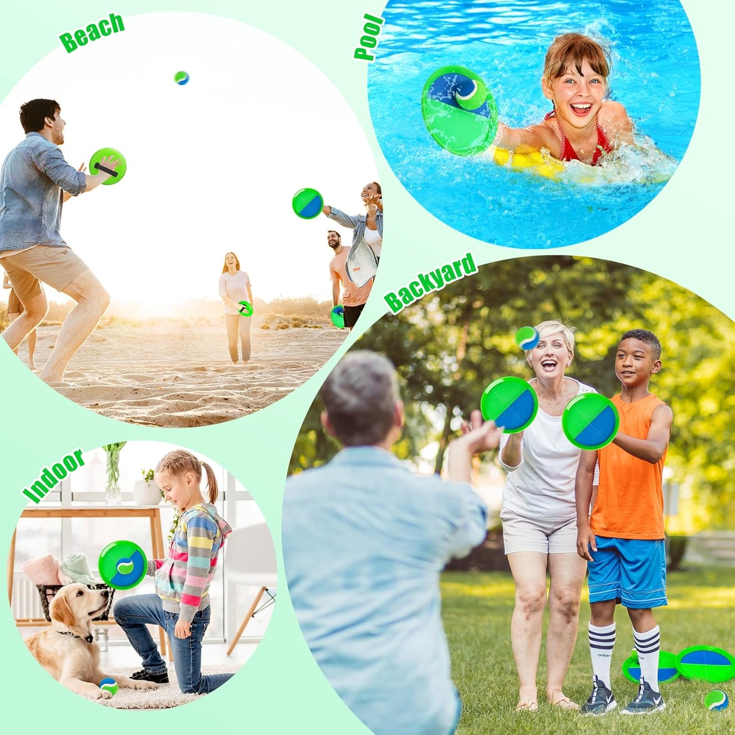 Toss and Catch Ball Game - Ideal Outdoor Beach, Pool & Yard Toy for Toddlers and Kids Ages 4, 5, 6, 7, 8+, Perfect for Boys Girls - Great Birthday Gift & Easter Basket Stuffer