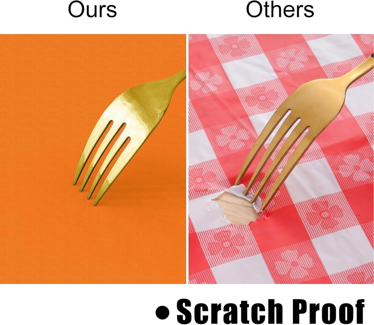 homing Rectangle Vinyl Tablecloth, Waterproof Spillproof Plastic Flannel Backed Table Cloth, Wipe Clean Table Cover for Dining, Buffet Parties and Camping (Orange, 60" x 120")