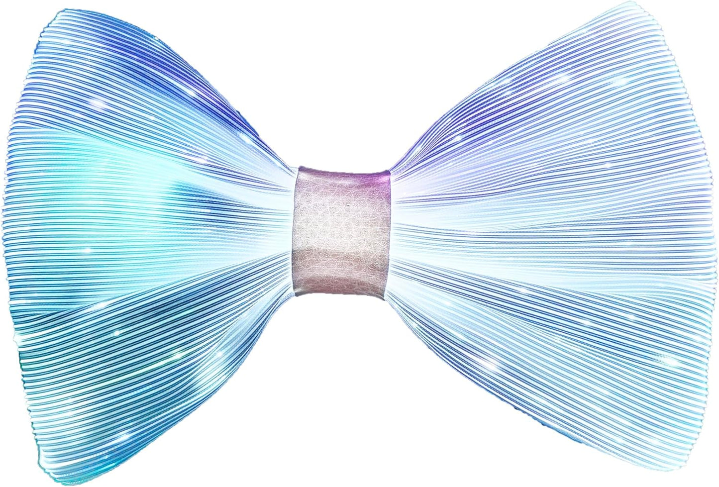 LED Light Up Bow Tie Wireless for Men - Flashing Fiber Optic Bowtie Glow in the Dark for Party Halloween Christmas