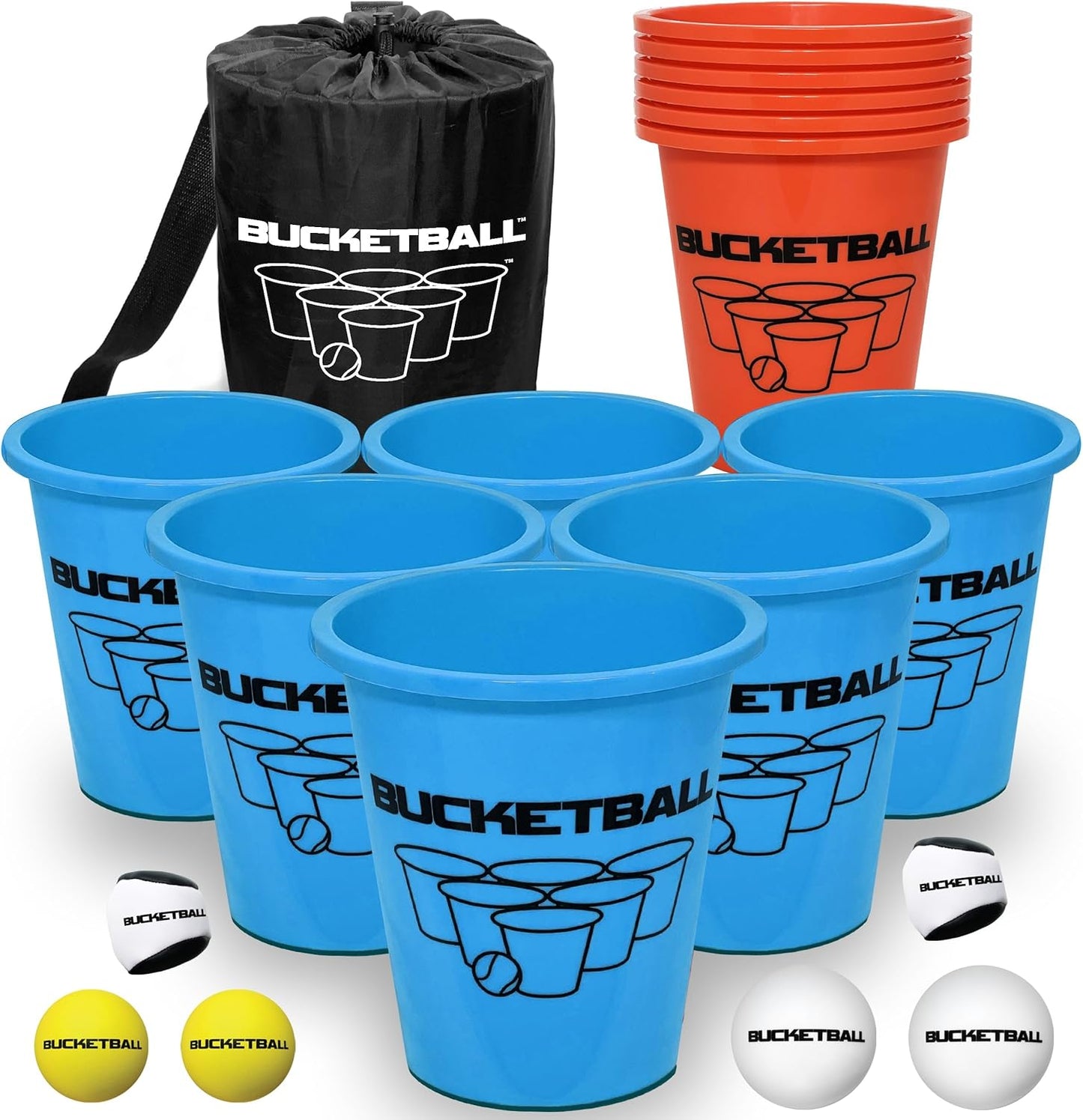 BucketBall | Original, Largest & Most Durable Brand | Supports USA Jobs | Ultimate Outdoor & Tailgate Game | Perfect for Beach, Pool, Lawn, Yard, Camping