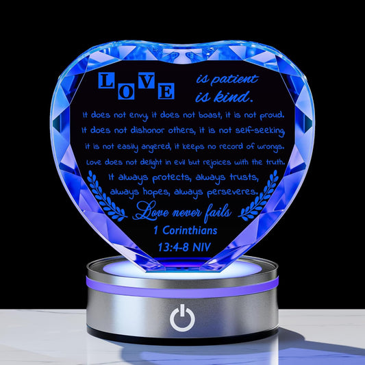 Qianwei Wedding Gifts for Couples Unique 2025 - Happy Anniversary Marriage Gift Crystal Keepsake - Engagement Gifts Bridal Shower Gifts for Bride and Groom Engagement Newlywed Mr and Mrs Gifts