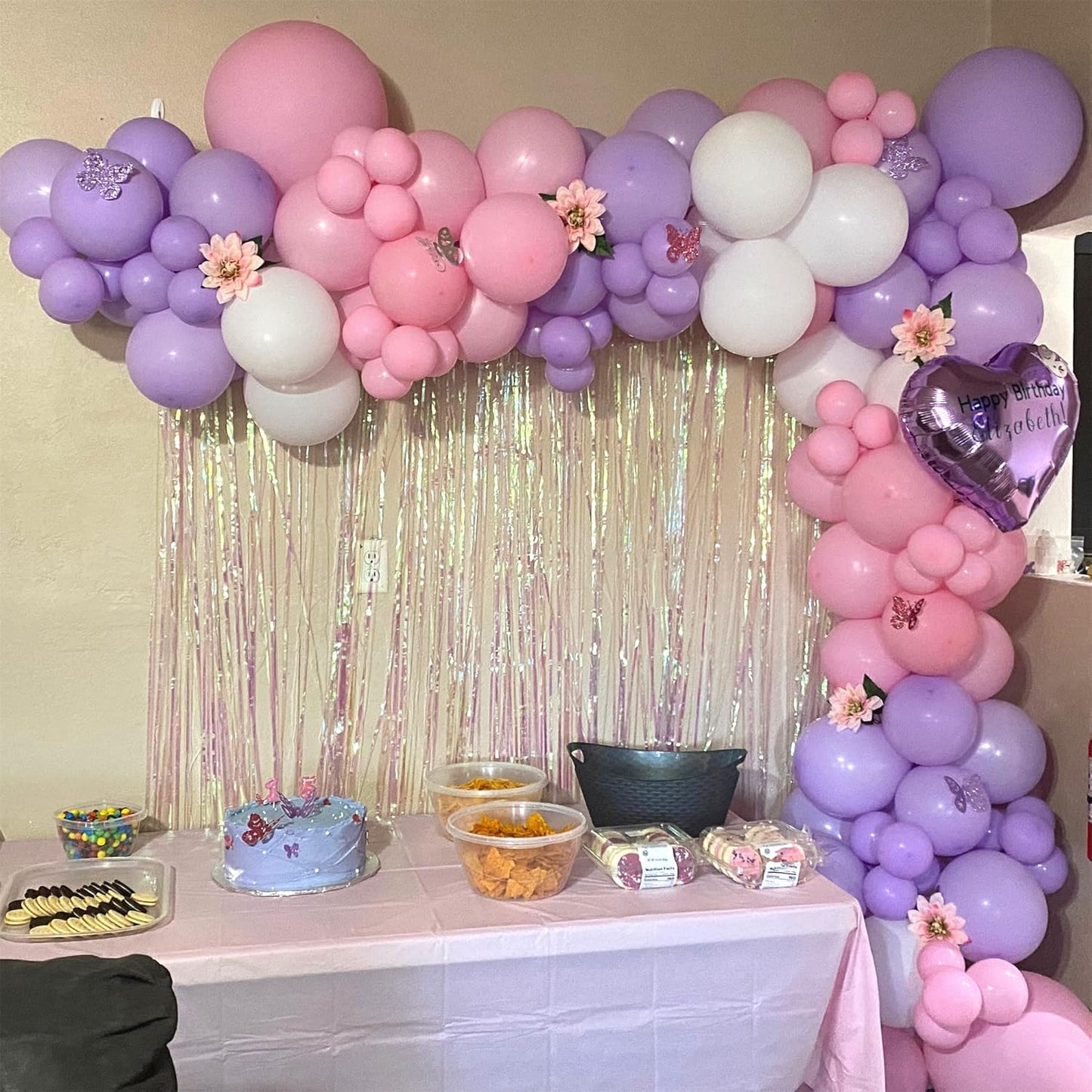 Pink and Purple Balloons, 75 Pack Pastel Purple Pink and Matte White Latex Balloons, Pink Purple Macaron Helium Balloons for Girls Birthday Wedding Baby Shower Christening Engagement Party Decorations