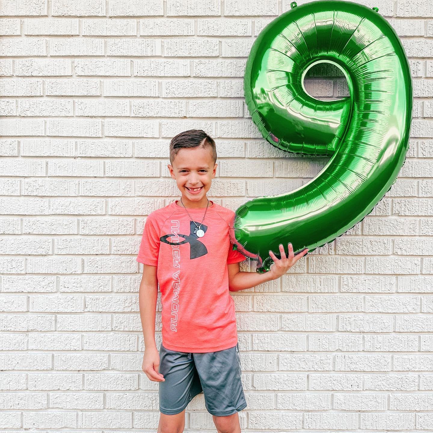 Green 9 Balloon, Number Balloons 40 Inch, 9th Giant Birthday Decorations for Boys Girls, 19th 29th Green Party Decorations Supplies, Number 9 Balloon, Games Theme Birthday Decorations