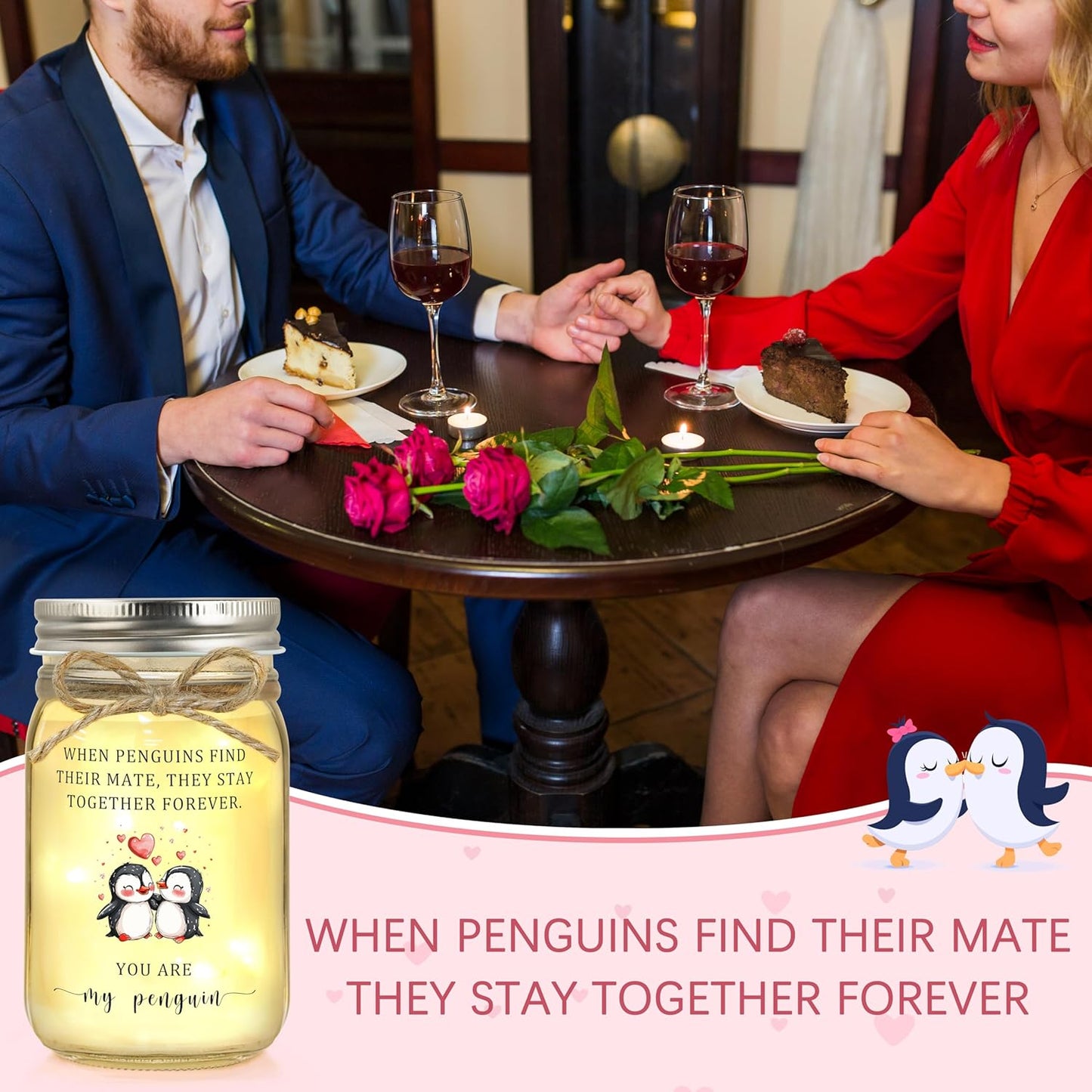 Gifts for Boyfriend/Girlfriend, Anniversary for Men/Women/Couple, Birthday Gifts for Boyfriend/Girlfriend, Gift for Him/Her, You are My Penguin Presents for Christmas Valentines Day Wedding