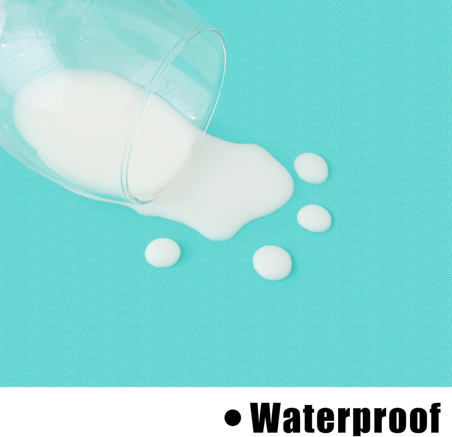 homing Rectangle Vinyl Tablecloth, Waterproof Spillproof Plastic Flannel Backed Table Cloth, Wipe Clean Table Cover for Dining, Buffet Parties and Camping (Teal, 60" x 102")