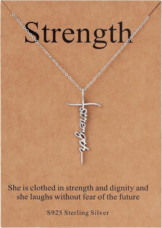 Lcherry Faith Cross Pendant Necklace for Women Religious Christian Jewelry Mother's Day Gifts for Women