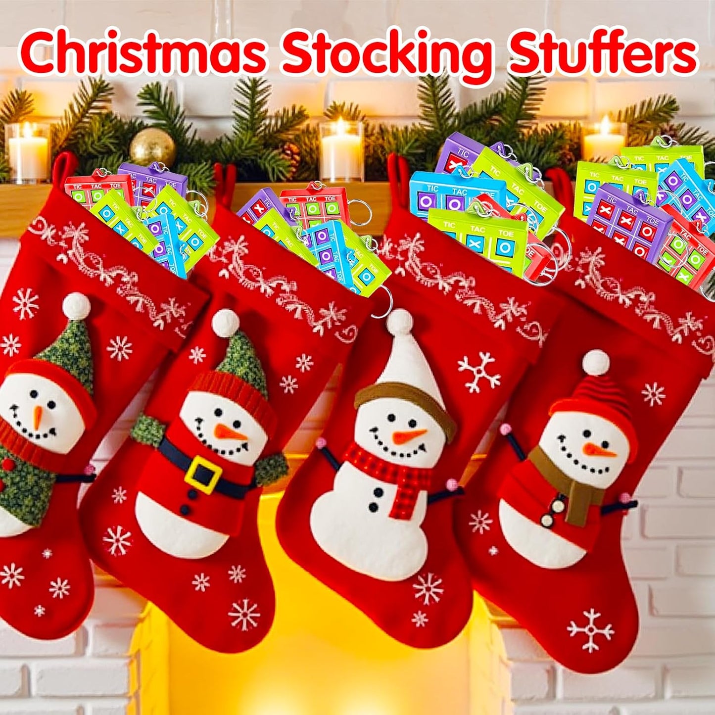 32Pcs Tic Tac Toe Game Christmas Party Favor for Kids 4-8 8-12 Goodie Bags Stocking Stuffers Birthday Return Students Gifts From Teachers Classroom Treasure Chest Prize Box Toys Pinata Fillers Bulk