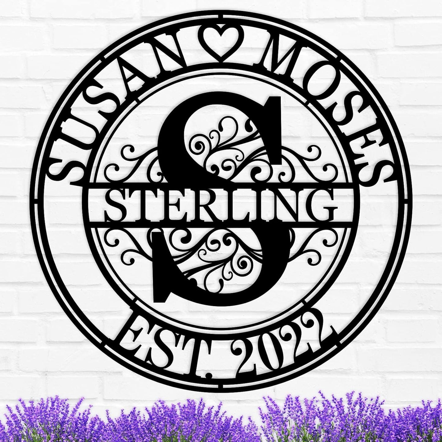 Metal Signs, House Warming Gifts New Home, Wedding Gifts, Last Name Signs for Home, Metal Name Signs Personalized, Custom Metal Signs, Monogram Wall Decor, efcustomgifts Signs for Home