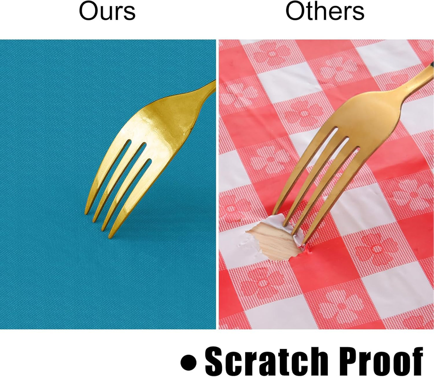 homing Square Vinyl Tablecloth, Waterproof Spillproof Plastic Flannel Backed Table Cloth, Wipe Clean Table Cover for Dining, Buffet Parties and Camping (Turquoise, 54" x 54")