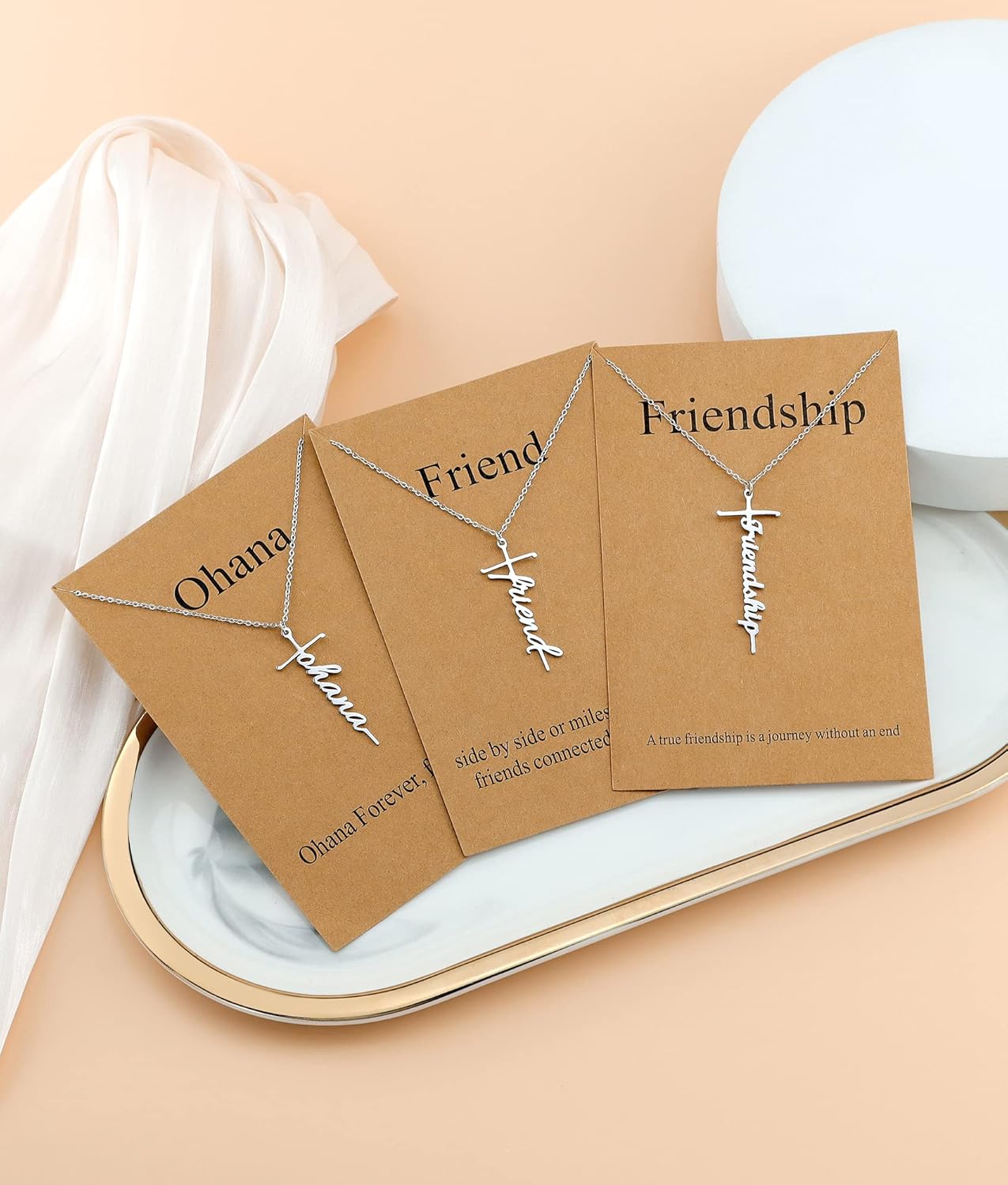 Lcherry Faith Cross Pendant Necklace for Women Religious Christian Jewelry Mother's Day Gifts for Women