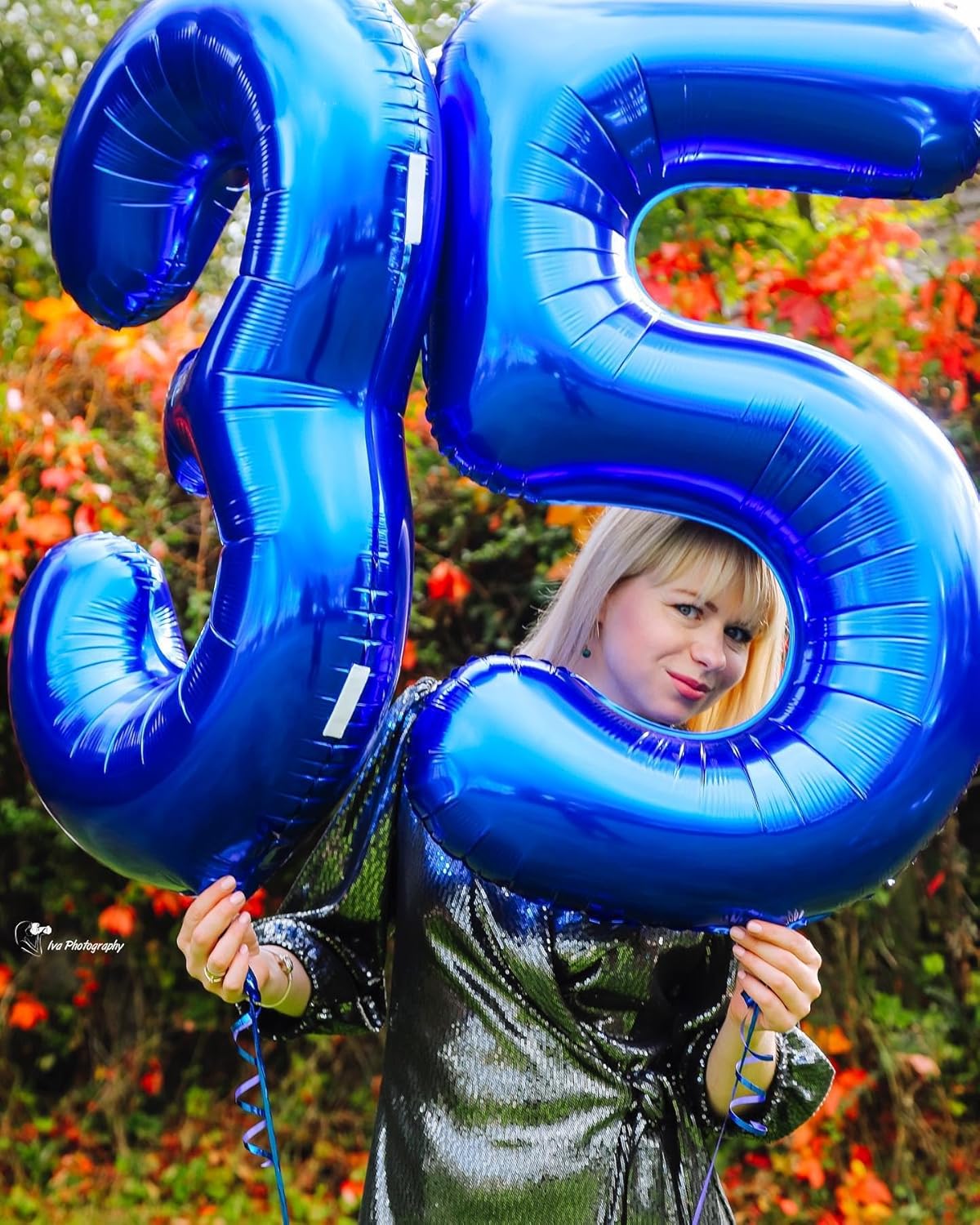 Navy Blue Number 50 Balloon 40 inch, 50 Number Balloons, 50th Navy Blue Birthday Decorations, 50 Year Old Women Men Blue Party Supplies