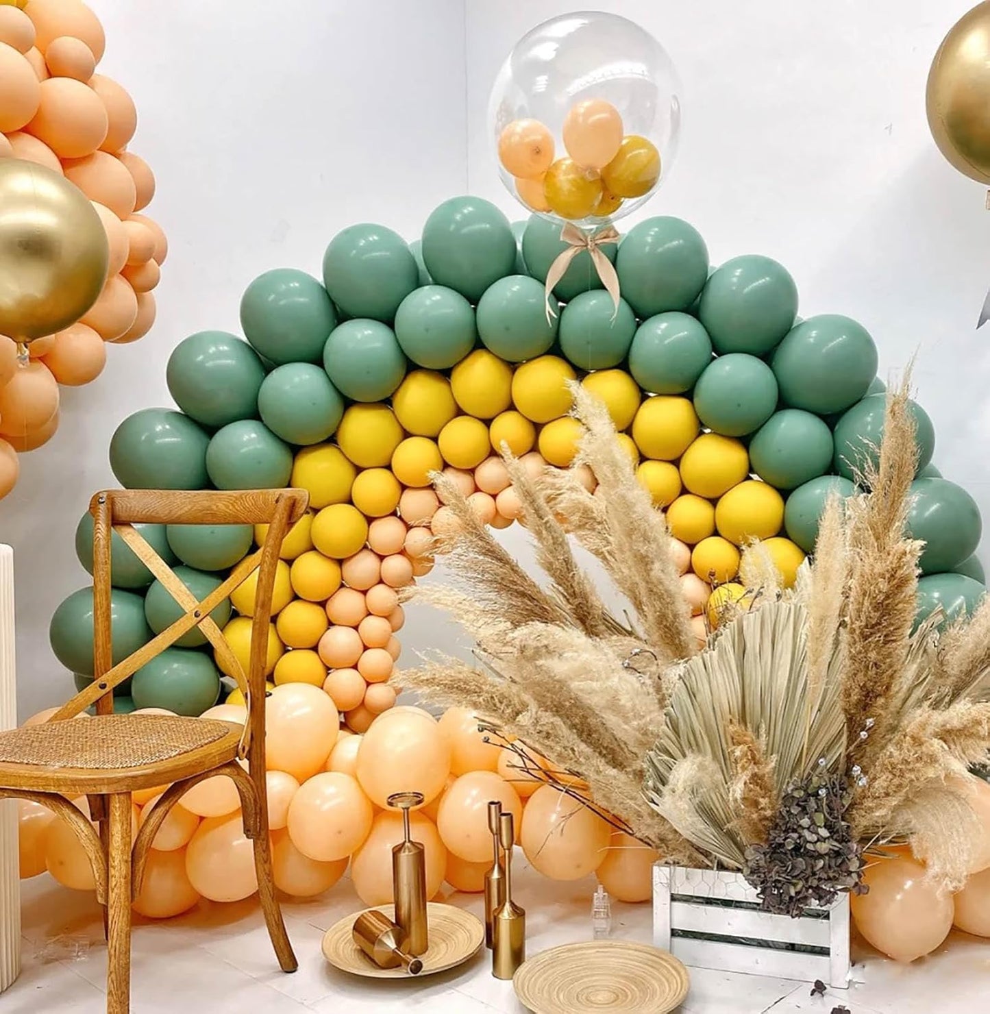 KALOR 12 Inch Lemon Yellow Balloons, 50 Pcs Latex Helium Balloons for Kid's Birthday Party, Baby Shower, Wedding, Graduate Party Decorations