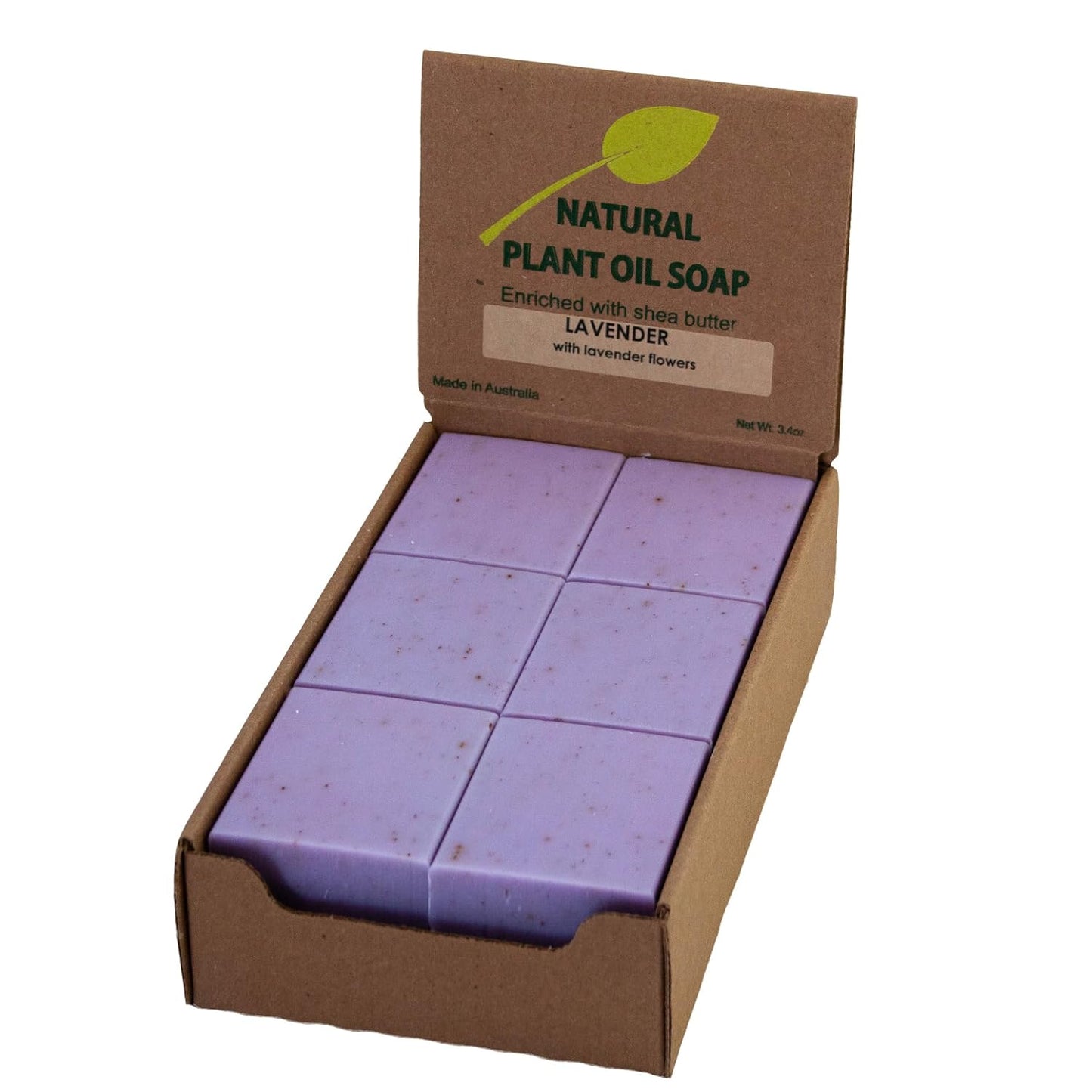 Simple Scents Australia Lavender with Flowers Scented Natural Soap Bars (12 Bars), 3.5oz Moisturizing French Triple Milled Soap Bars Enriched with Shea Butter - Pure Plant Oil Bath & Body Bars