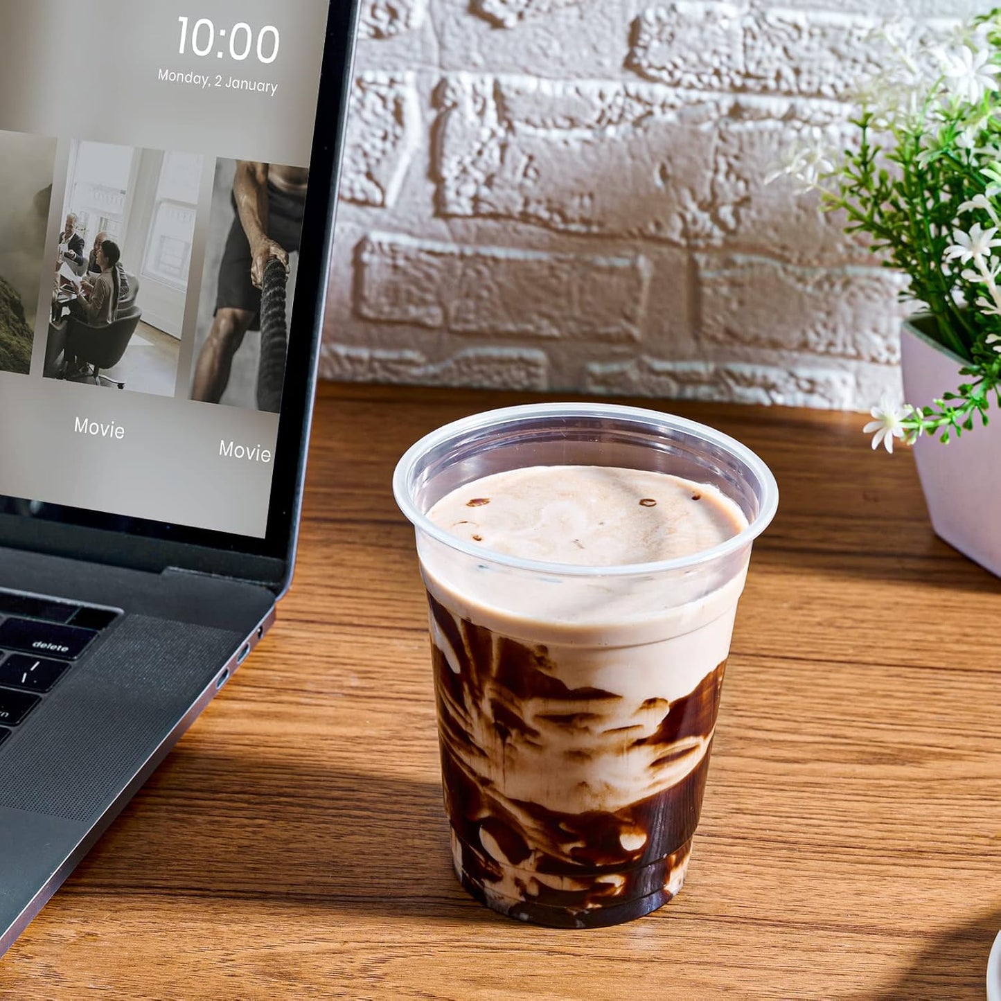 FOCUSLINE 300pack 12 oz Clear Plastic Cups Disposable, Plastic Clear Cups Disposable, DrinkIng Cup for Water, Juice, Soda, Ice Coffee