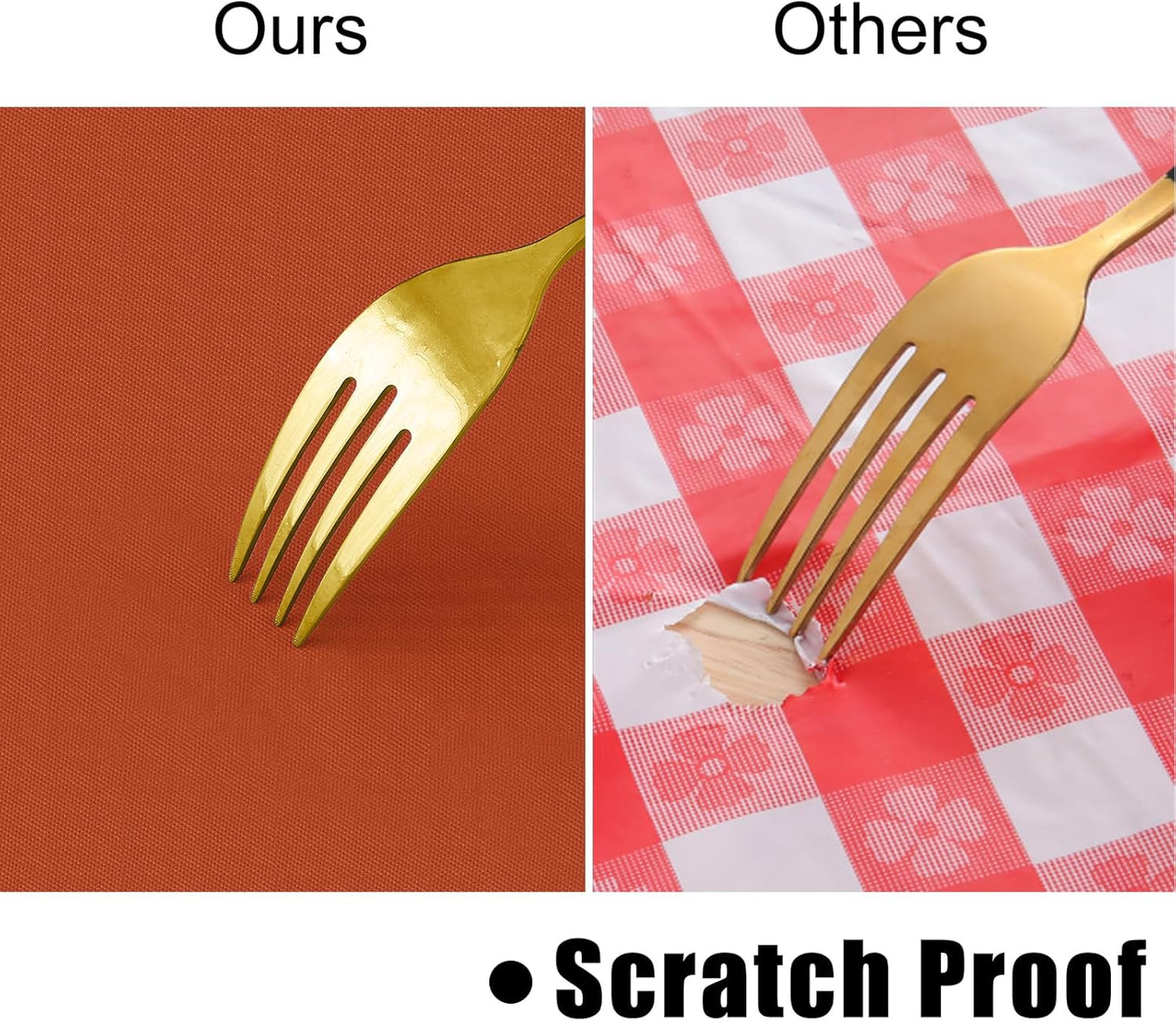 homing Rectangle Vinyl Tablecloth, Waterproof Spillproof Plastic Flannel Backed Table Cloth, Wipe Clean Table Cover for Dining, Buffet Parties and Camping (Rust, 60" x 84")