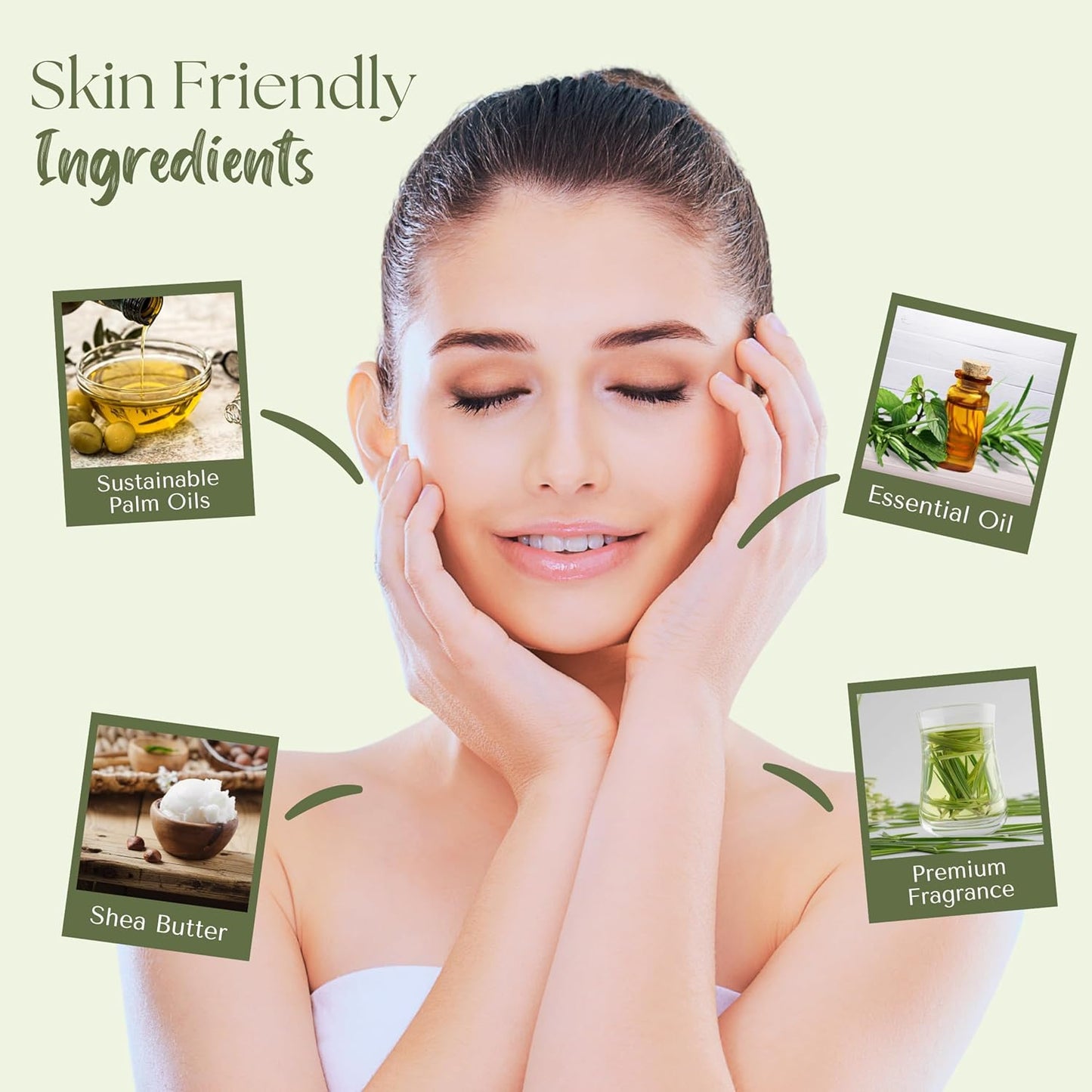 Wavertree & London Lemongrass & Lemon Myrtle Scented Natural Soap (2 Bars), 7oz Moisturizing French Triple Milled Soap Bars enriched with shea butter - Pure Plant Oil Bath & Body Soap Bars