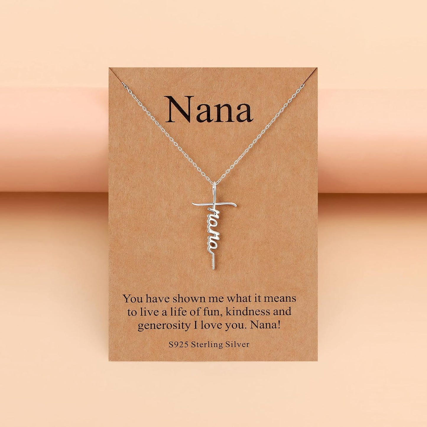 Lcherry Faith Cross Pendant Necklace for Women Religious Christian Jewelry Mother's Day Gifts for Women