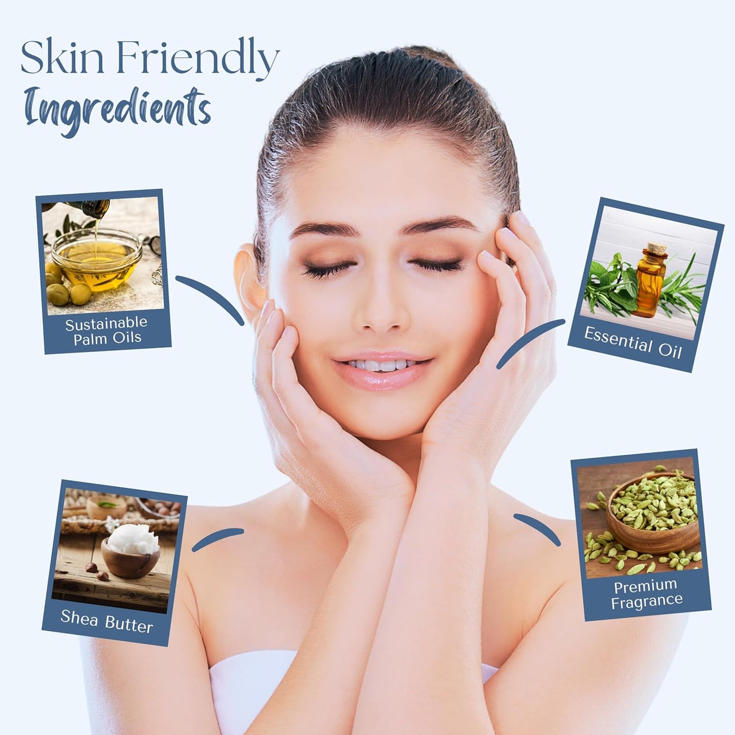 Wavertree & London Santal & Cardamon Scented Natural Soap Bars (2 Bars), 7oz Moisturizing French Triple Milled Soap enriched with shea butter - Plant Oil Bath & Body Soap Bars [100% Naturally derived]