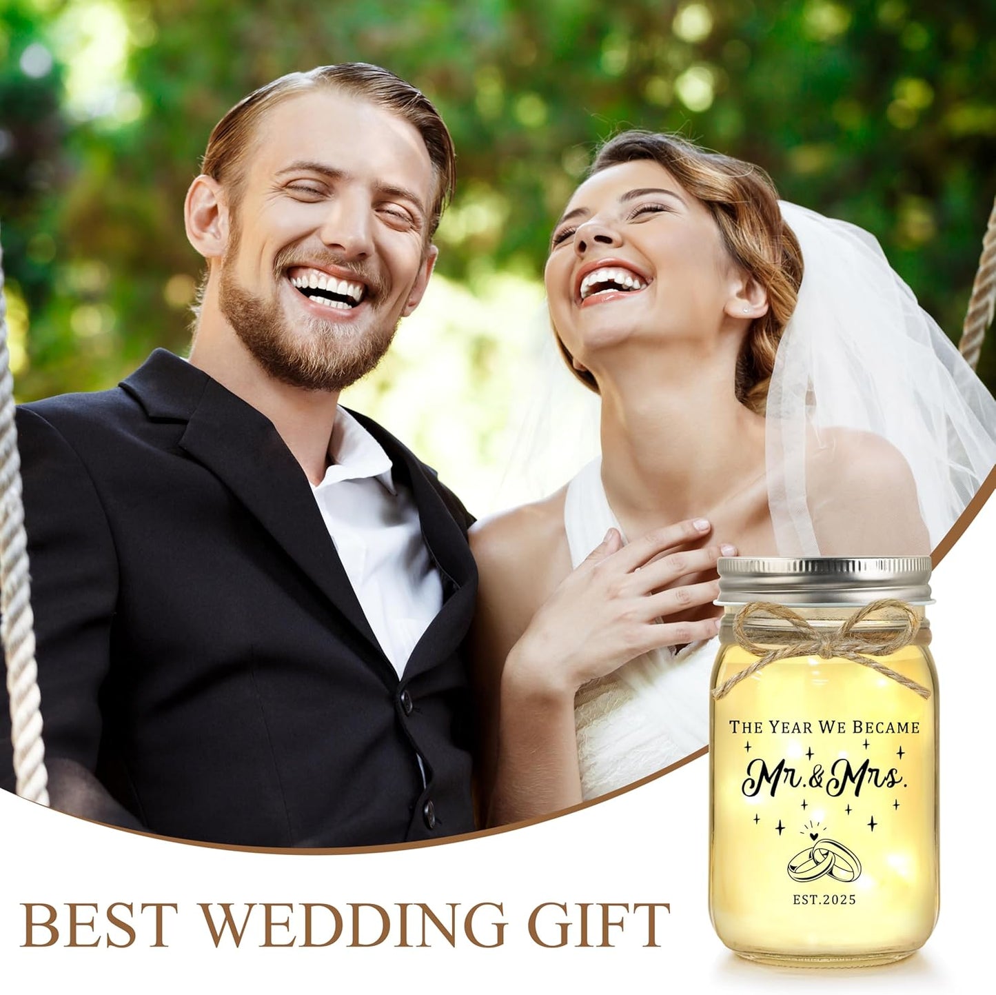 Wedding Gifts for Couples 2025, Bridal Shower Gifts, Engagement Gift for Couples, Wedding Decor, Mr & Mrs Gift for Newlyweds