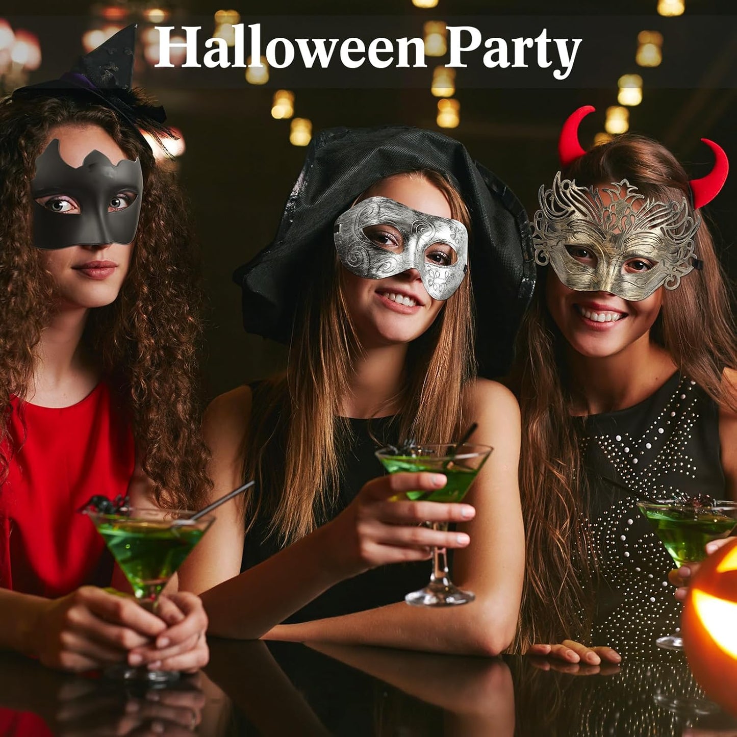 Chivao 120 Pcs Masquerade Masks for Women Men Couple Bulk Venetian Mask Vintage Antique Adult Face Halloween Costumes Party