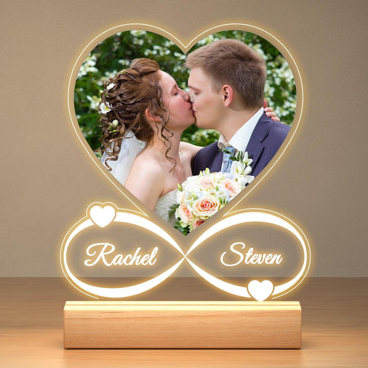Personalized Engagement Wedding Gifts for Couples 2025, Custom Picture Frames, Customized Photo Frame with Photo, Personalized Christmas Anniversary Wedding Gifts for Women Men Her Him Wife Husband