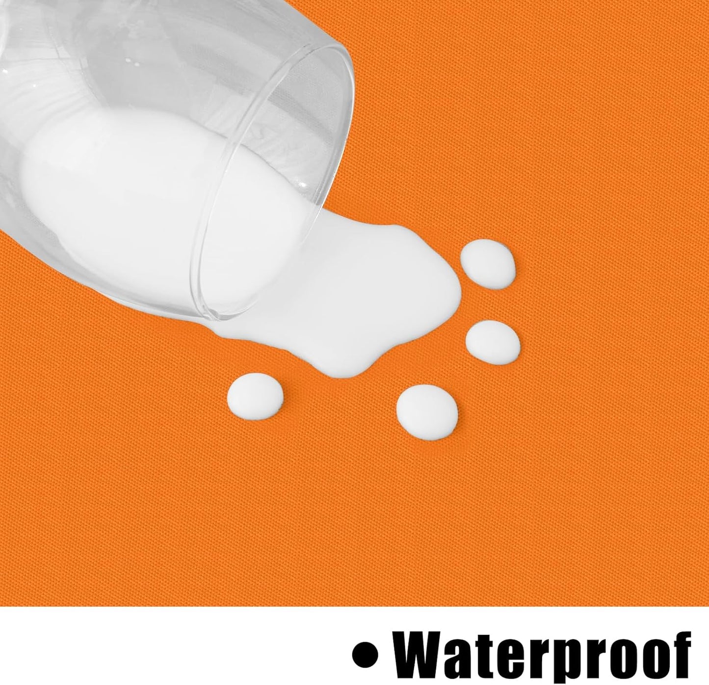 homing Rectangle Vinyl Tablecloth, Waterproof Spillproof Plastic Flannel Backed Table Cloth, Wipe Clean Table Cover for Dining, Buffet Parties and Camping (Orange, 60" x 84")