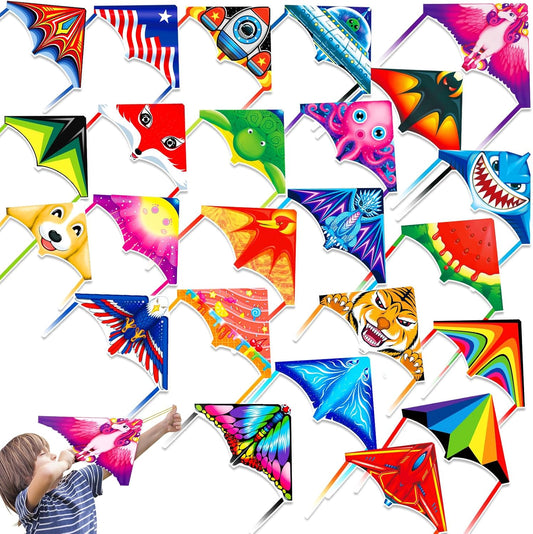 Mini Kites for Kids,Finger Launcher Kites Easy to Fly,Party Favors for Kids 4-8-12 Outdoor Toys Beach Games,Treasure Box Toys for Classroom Prizes Mini Kite Bulk
