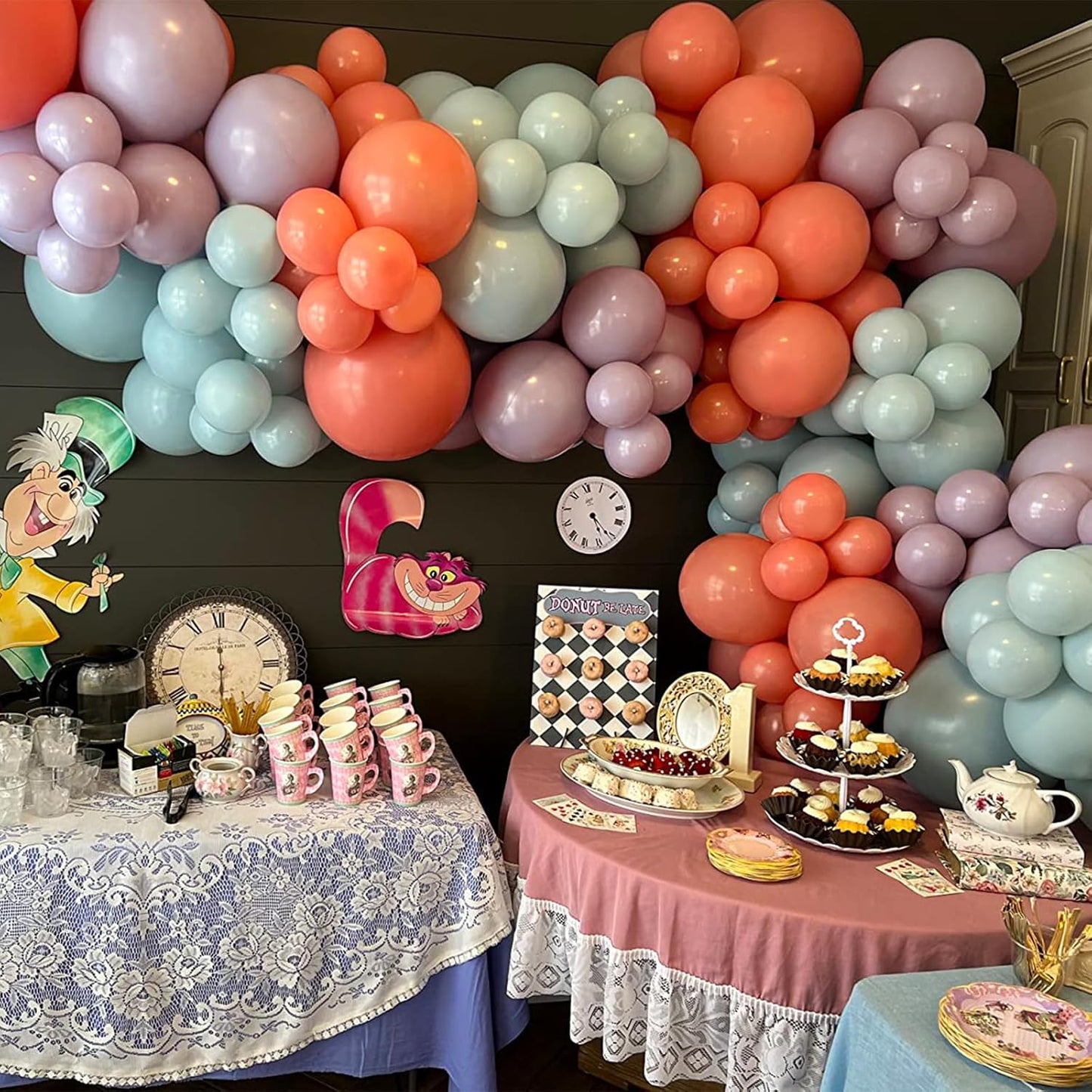 Cavern Pink Balloons, 150 pcs Different Sizes Pack of 18 Inch 12 Inch 10 Inch 5 Inch Dusty Pink Balloons for Balloon Garland Balloon Arch as Birthday Party Wedding Decorations