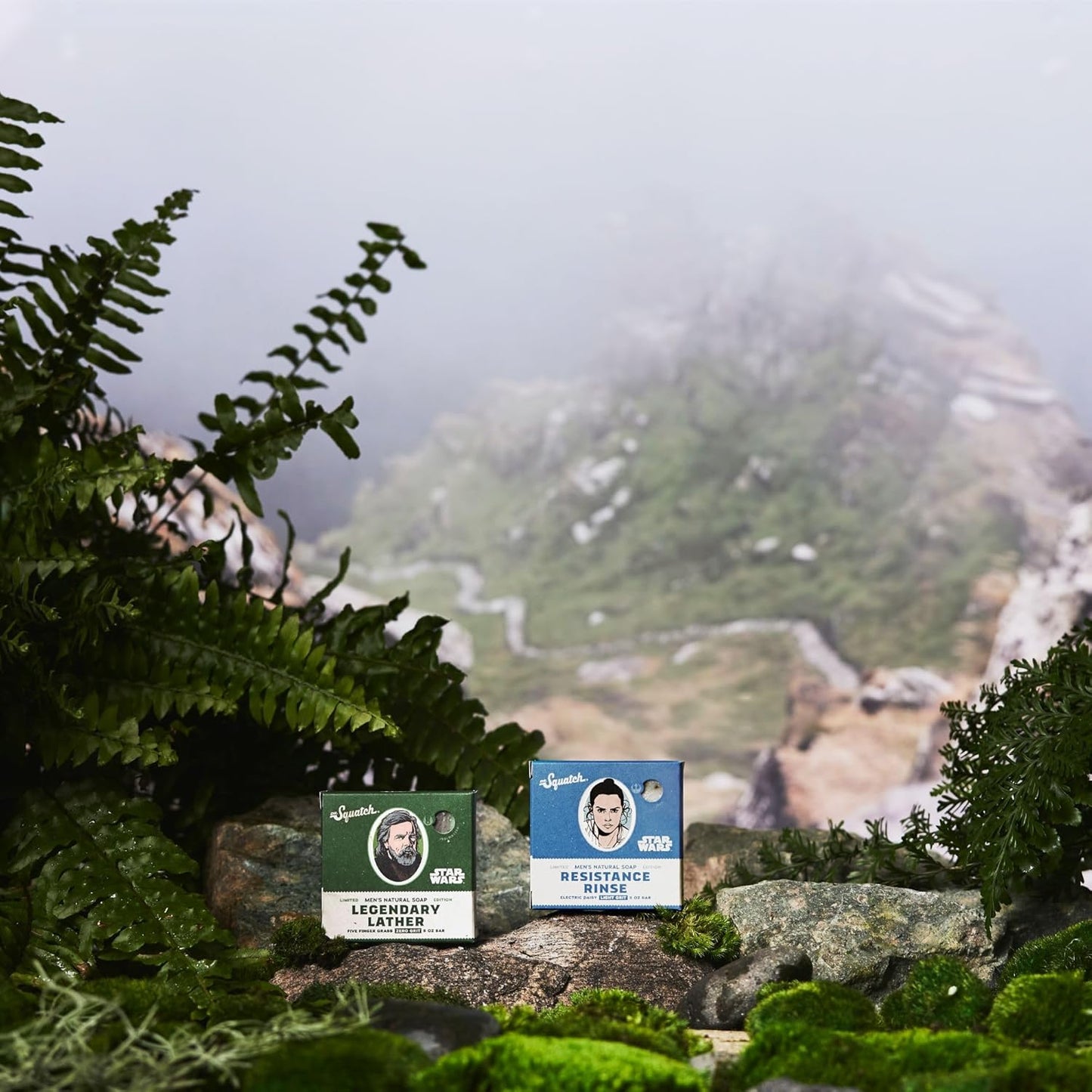 Dr. Squatch Soap Star Wars Soap Episode II - 4 Bar Bundle and Collector’s Box - Legendary Lather, Sinister Scrub, Suds of Darkness, Resistance Rinse