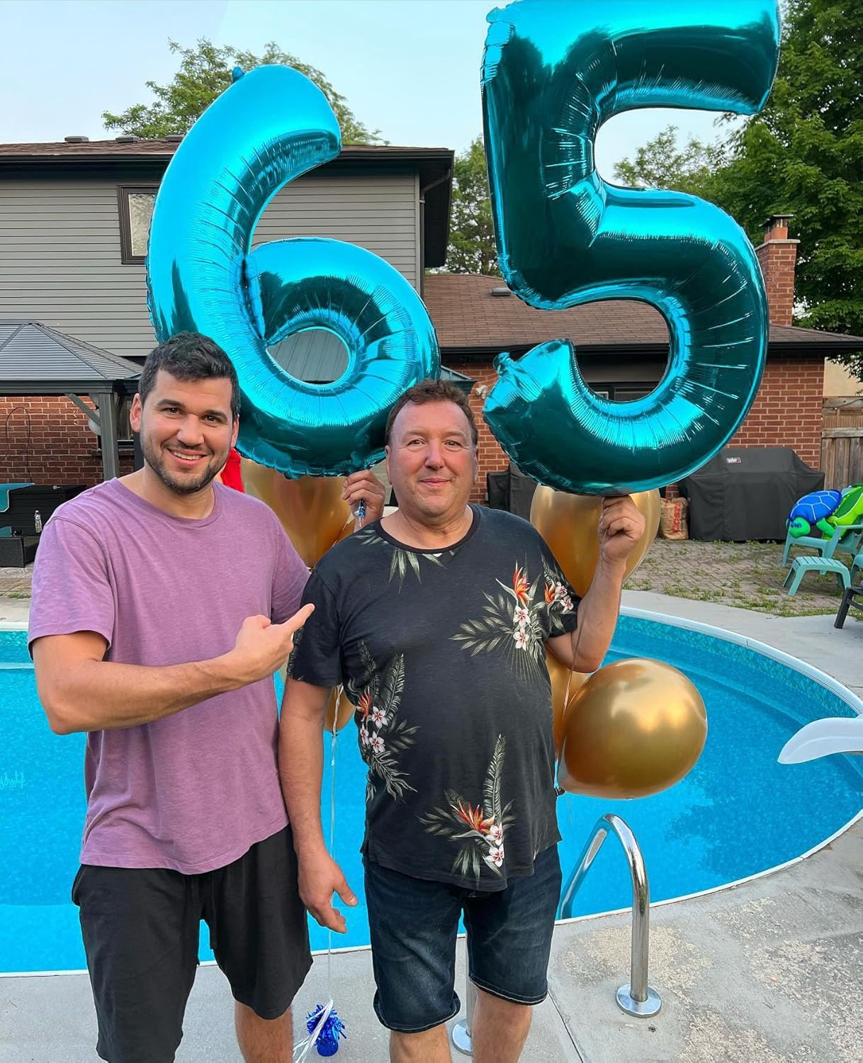 9 Balloon, Blue Number Balloons 40 Inch, 9th Giant Birthday Decorations for Boys Girls, 19th 29th Blue Party Decorations Supplies, Number 9 Balloon