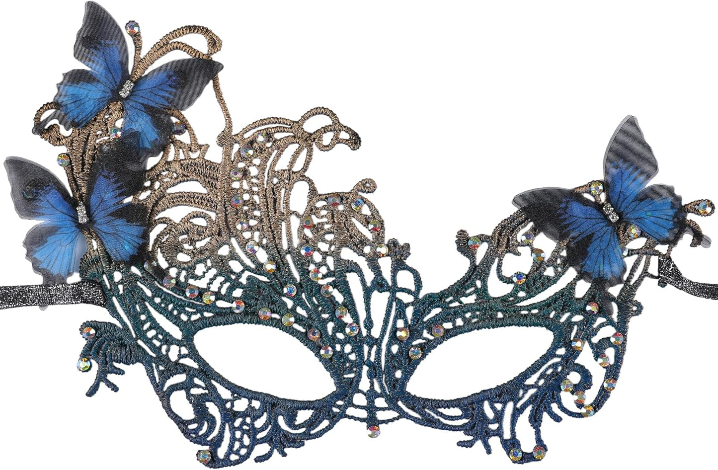 Halloween Lace Masquerade Masks - 1920s Vintage Antique Mask for Men Women Carnival Party Mardi Gras Evening Prom