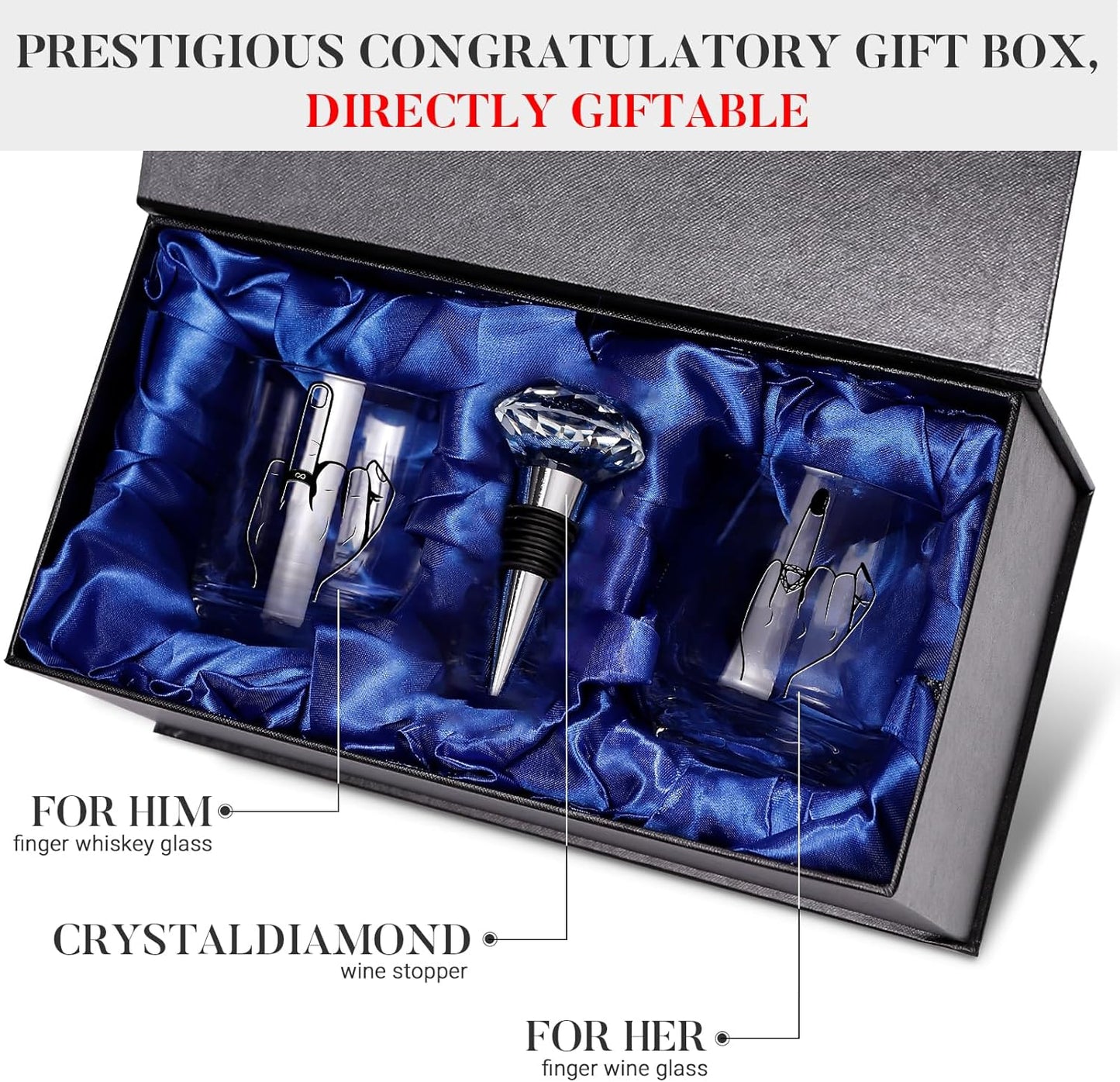 Engagement Gifts for Couples - Wedding Gift, Unique Engagement Gift, Bridal Shower gifts, Mr and Mrs Gifts, Wishes for Couples Newlywed Him and Her