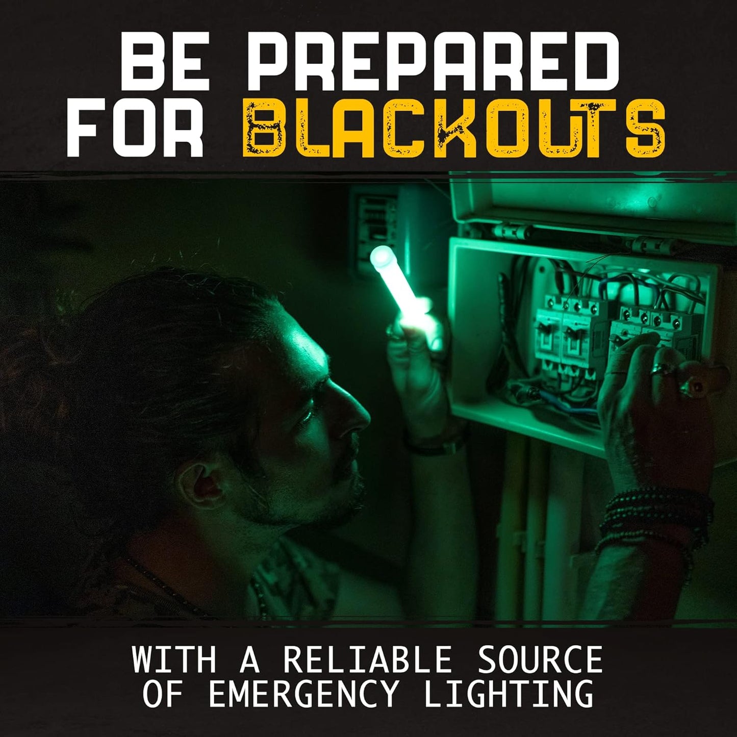 30 Ultra Bright Glow Sticks in Bulk - Multi Use Glowsticks for Parties, Camping, Emergency Light and Survival Kit with 12 Hours Duration