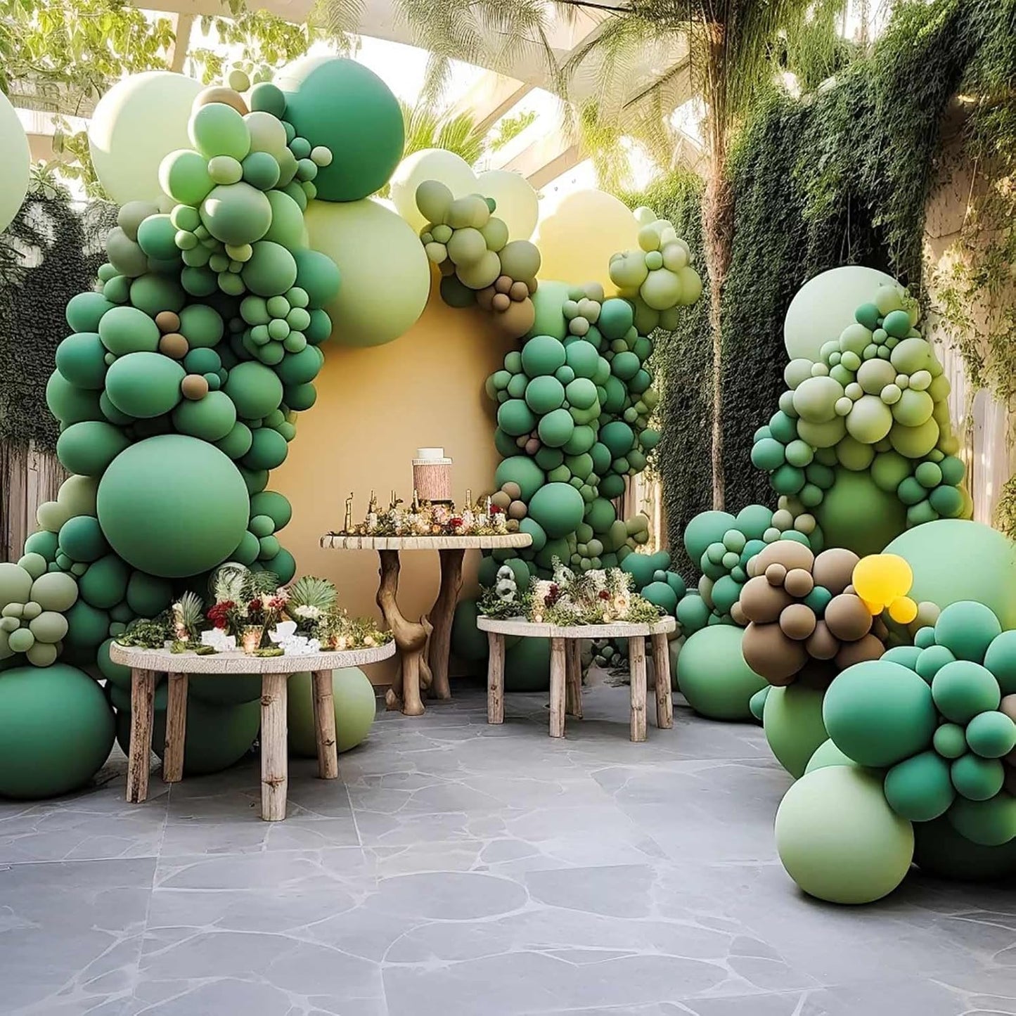 KALOR 12 Inch Light Green Balloons, 50 Pcs Latex Helium Balloons for Kid's Birthday Party, Baby Shower, Wedding, Graduate Party Decorations