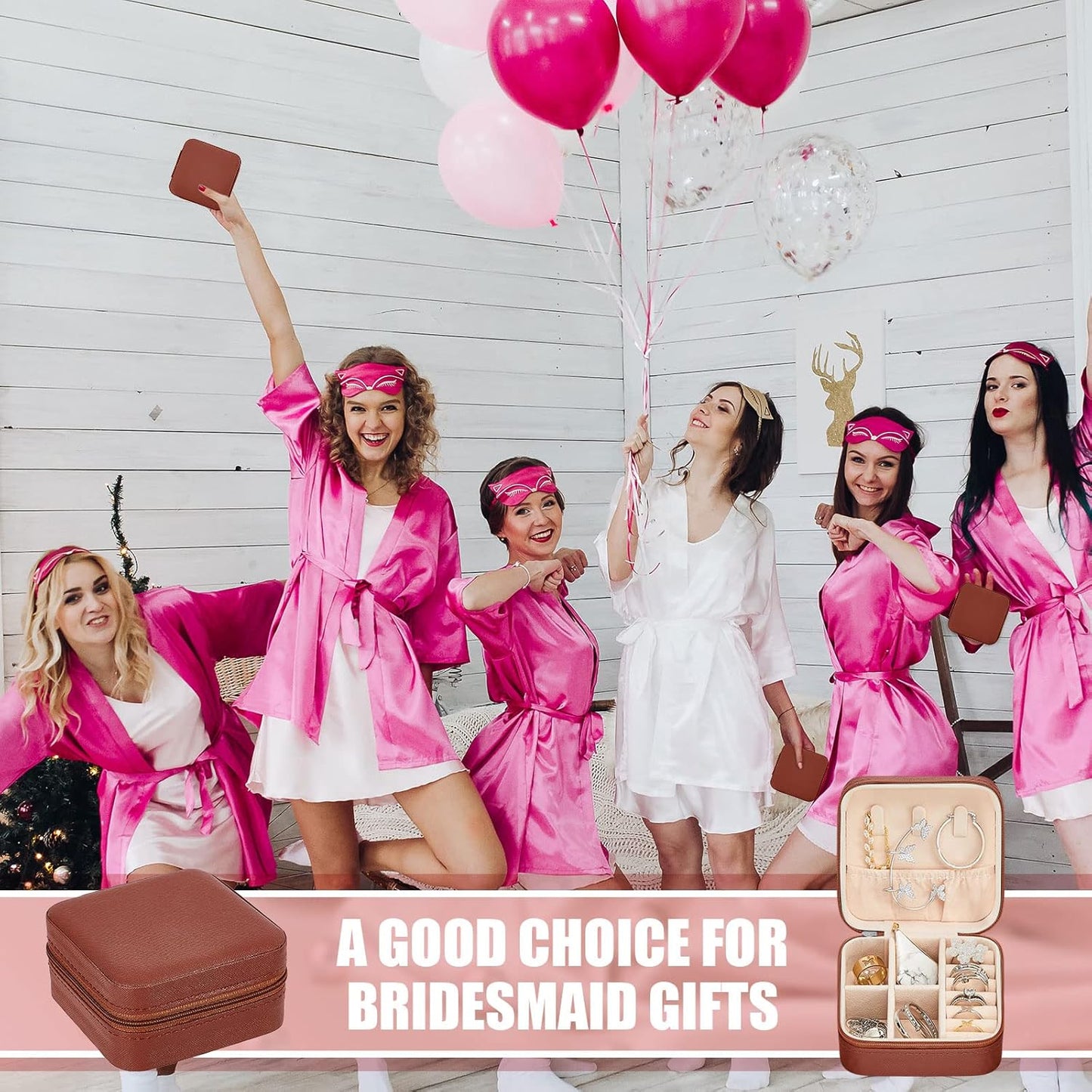 Taiyin 12 Pcs Travel Jewelry Case Bridesmaid Gift Boxes Bulk Travel Jewelry Case Small Jewels Organizer Mini Accessories Ornaments Storage for Women Girls Wedding Bridesmaids Gifts