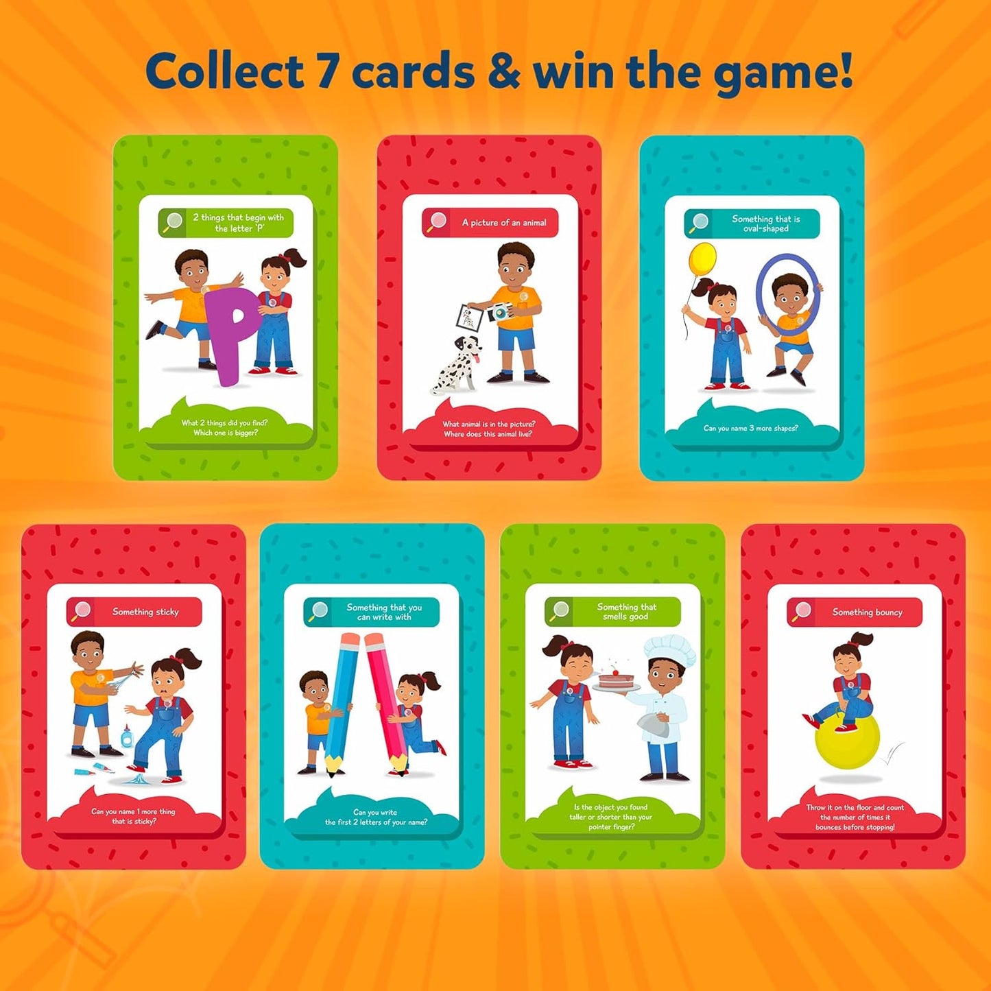 Skillmatics Scavenger Hunt Card Game - Found It, Educational Toys, Perfect for Home, School, Christmas Stocking Stuffers, Travel, Playdates & Party, Gifts for Families & Kids of Ages 4, 5, 6, 7