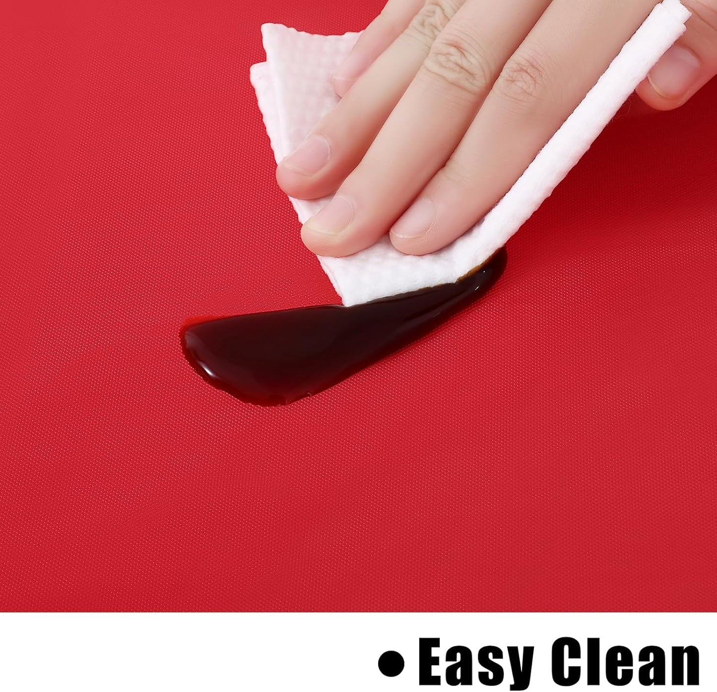 homing 2 Pack Rectangle Vinyl Tablecloth, Waterproof Spillproof Plastic Flannel Backed Table Cloth, Wipe Clean Table Cover for Dining, Christmas, Parties and Holiday (Red, 60" x 84")