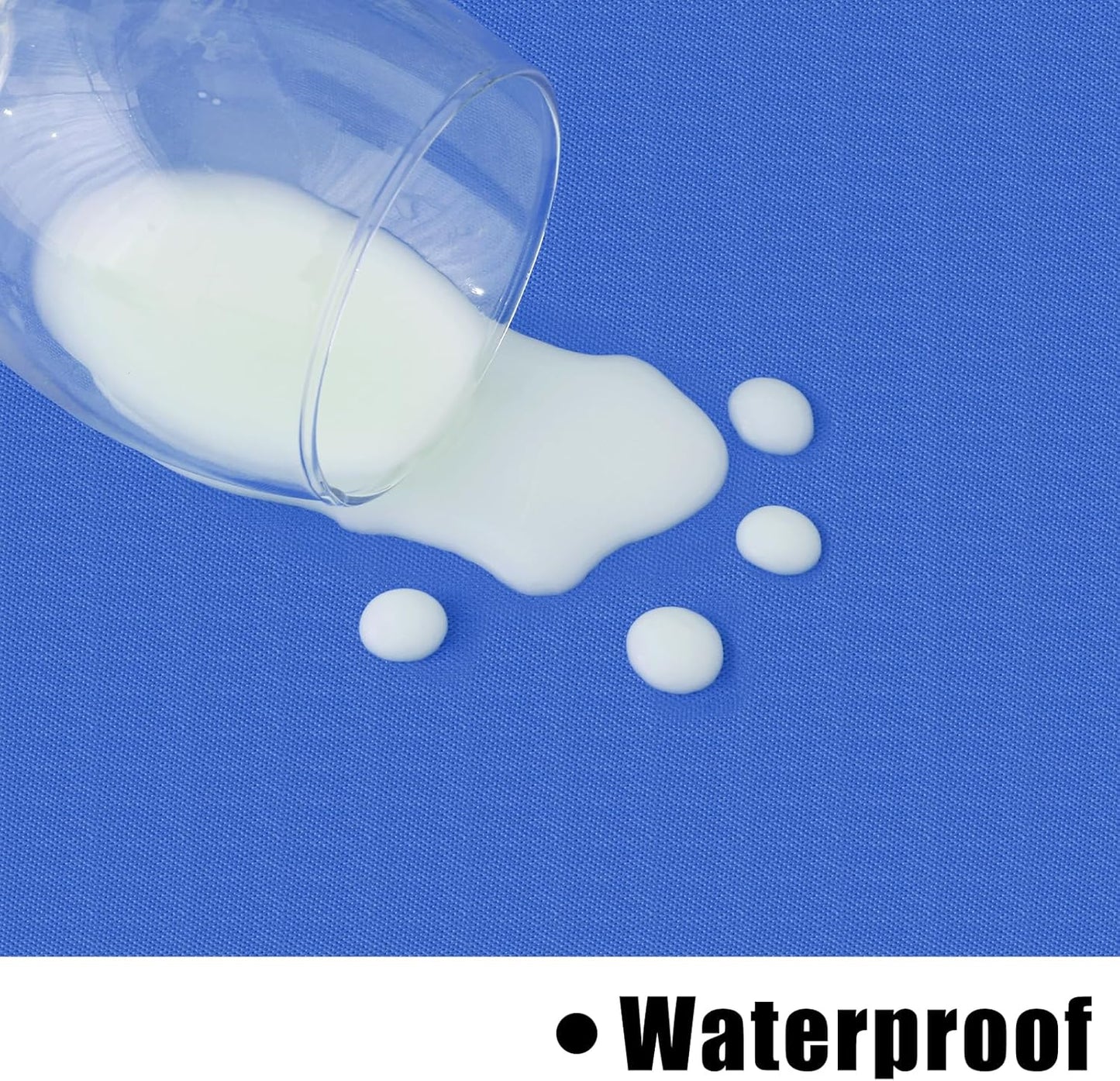 homing Rectangle Vinyl Tablecloth, Waterproof Spillproof Plastic Flannel Backed Table Cloth, Wipe Clean Table Cover for Dining, Buffet Parties and Camping (Blue, 54" x 78")