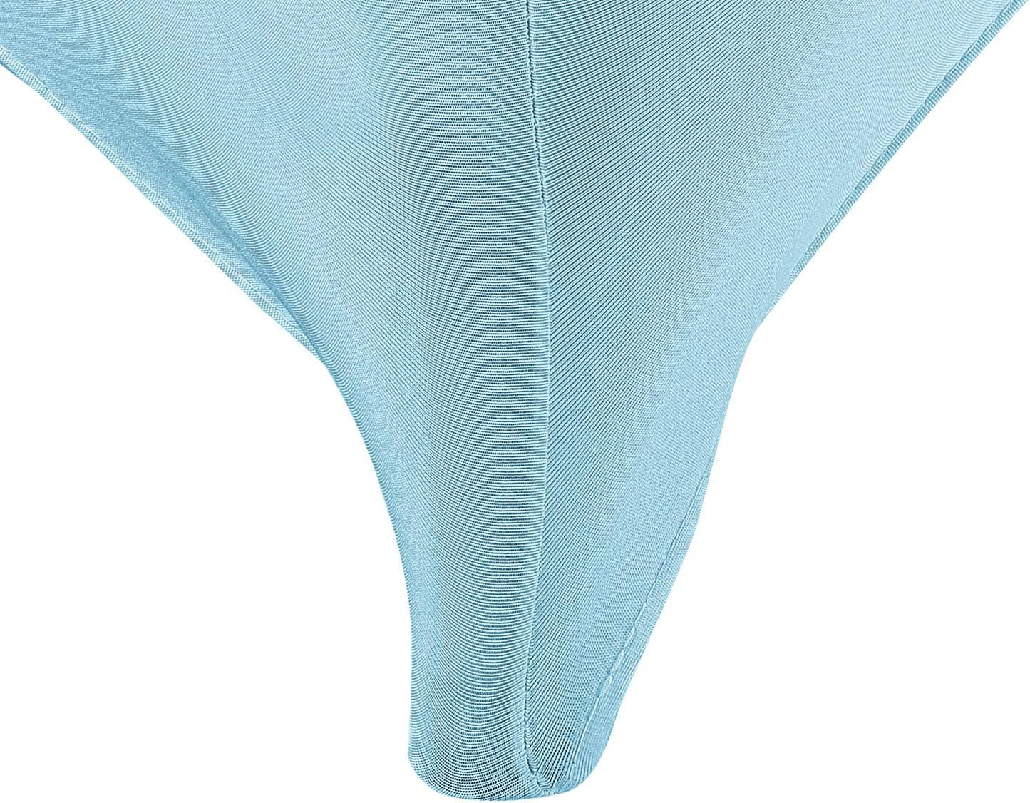 LZY Spandex Fitted Stretch Table Cover for 6 ft or 4ft or 8ft Folding Table, Rectangular Cocktail Tablecloth, Perfect for Party or Banquet