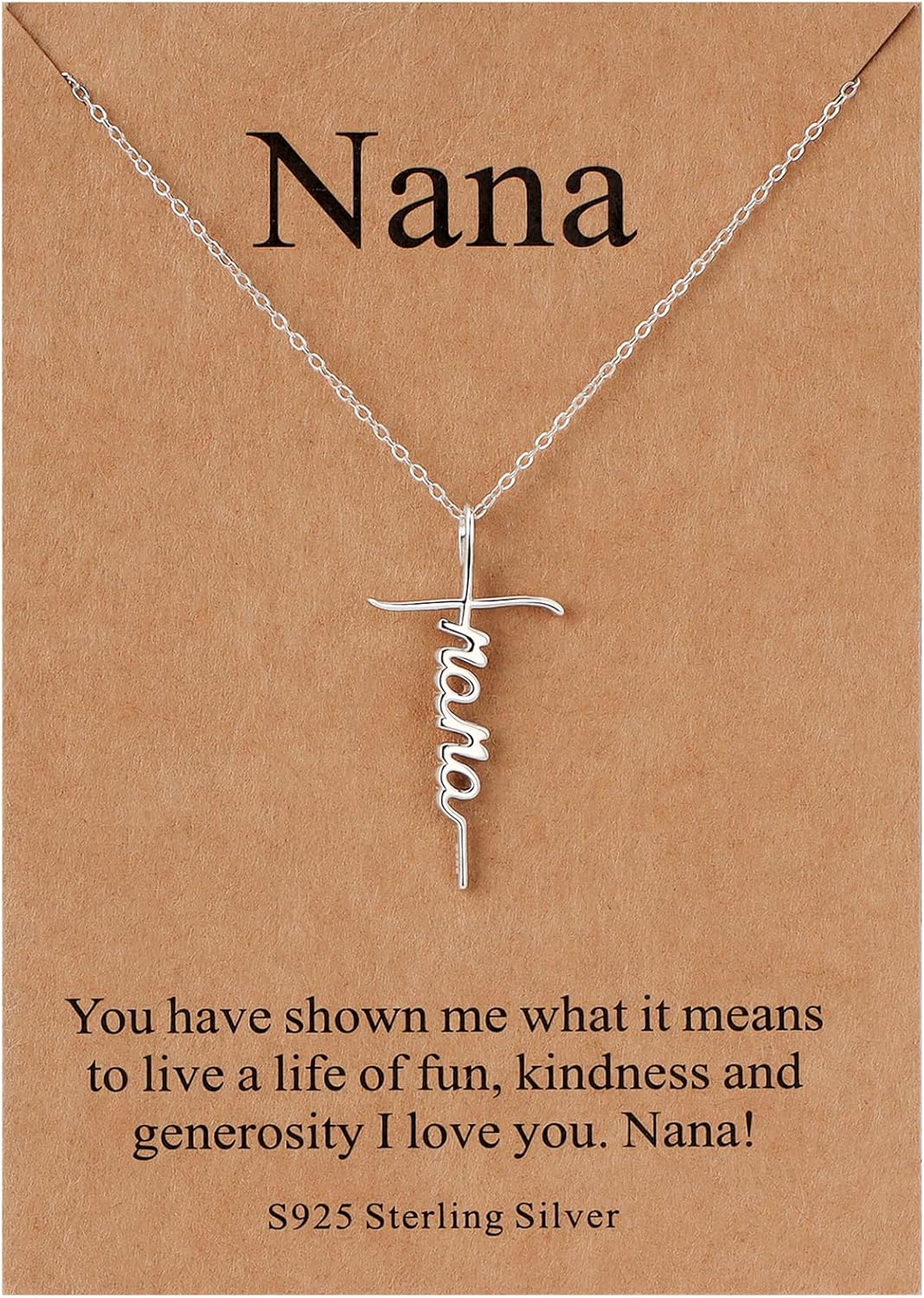 Lcherry Faith Cross Pendant Necklace for Women Religious Christian Jewelry Mother's Day Gifts for Women