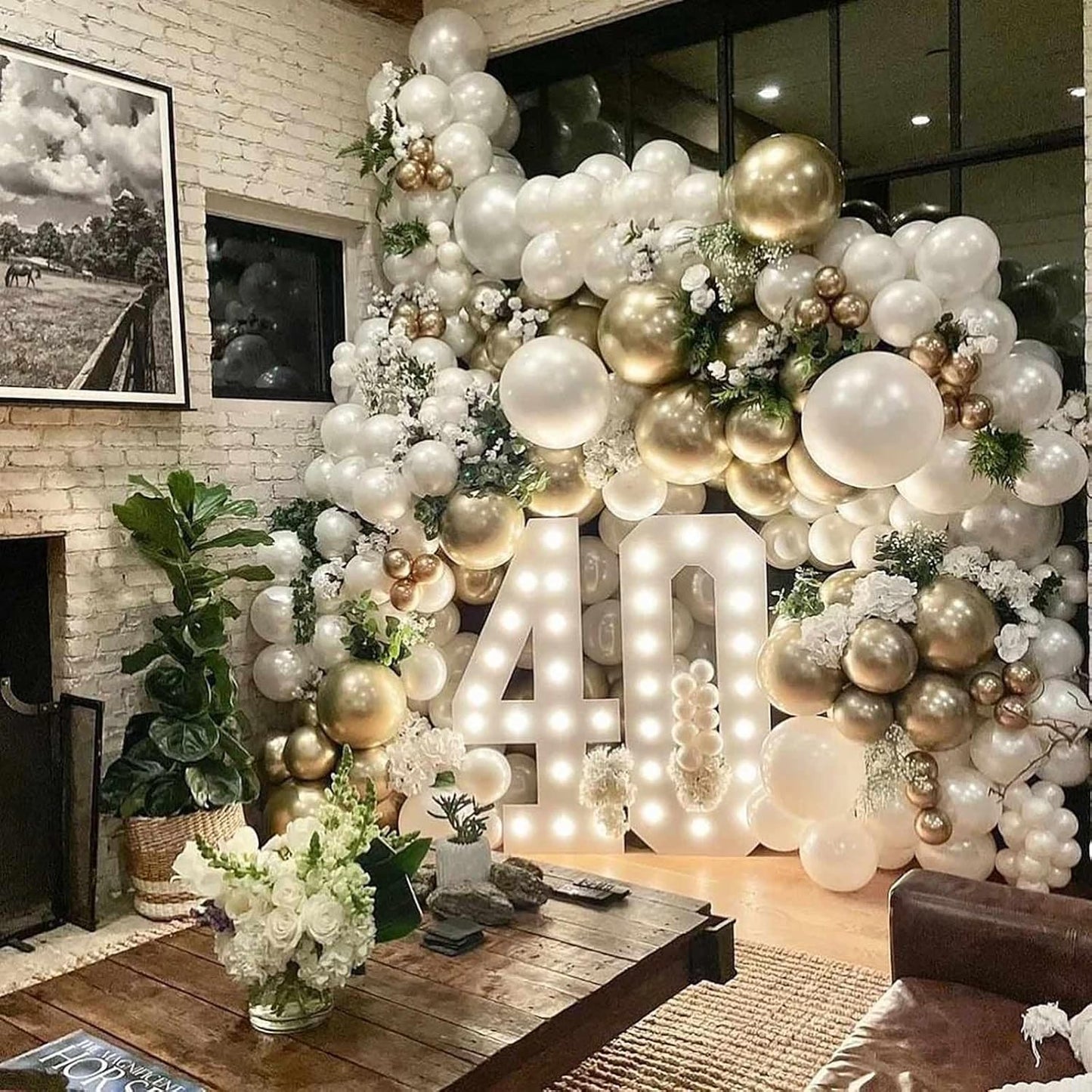 KALOR 12 Inch White Balloons, 50 Pcs Latex Helium Balloons for Kid's Birthday Party, Baby Shower, Wedding, Graduate Party Decorations