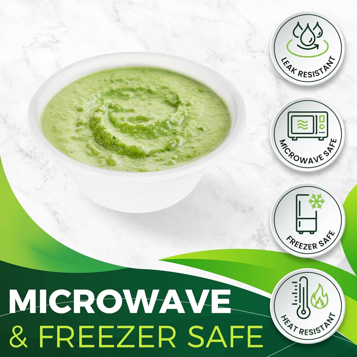 9oz Sample Paper Cups [100-Pack], Heavy Duty Disposable Cups Perfect for Dip Sauce and Snacks, 100% Compostable Sample Cups and Eco-Friendly Made from Bagasse