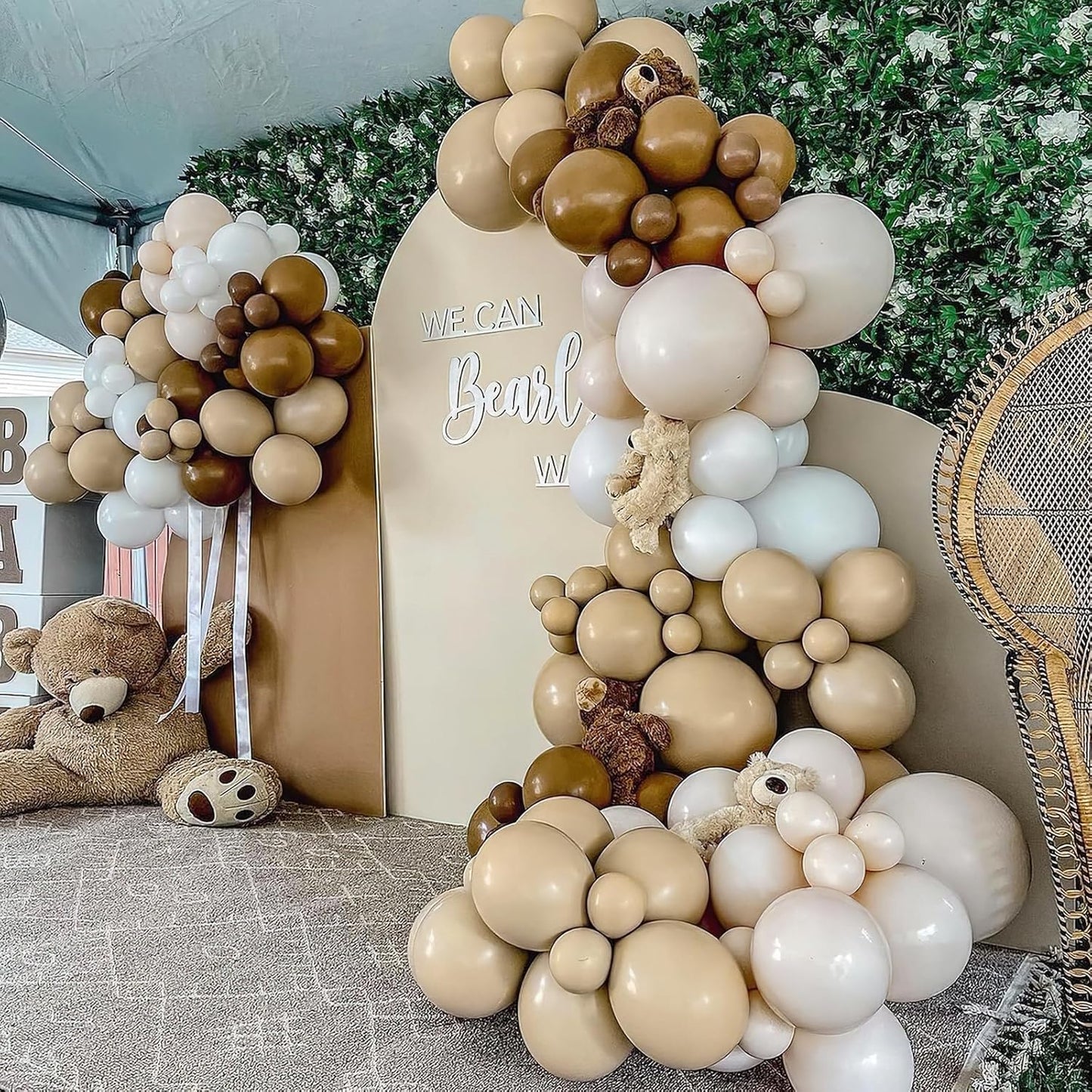 PartyWoo Brown Balloons 50 pcs 12 Inch Coffee Brown Boho Neutral Balloons for Wedding Baby Shower Gender Reveal Safari Jungle Graduation Birthday Party Decorations Brown-F09